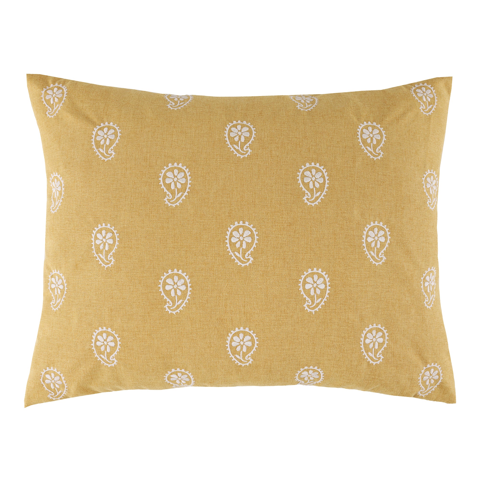 Kirana Embroidered Paisley Pillow