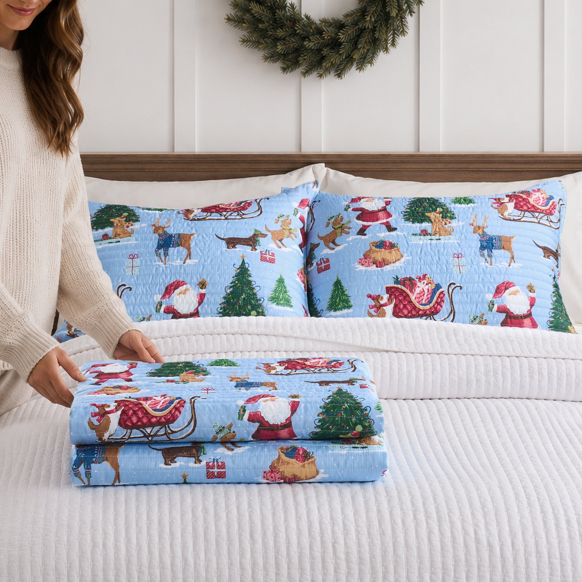 Santa's Gift Quilt Set