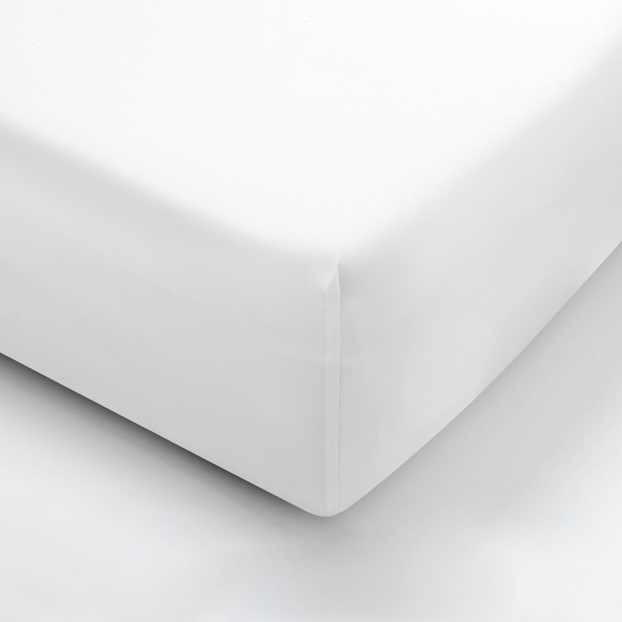 White Sateen Fitted Sheet
