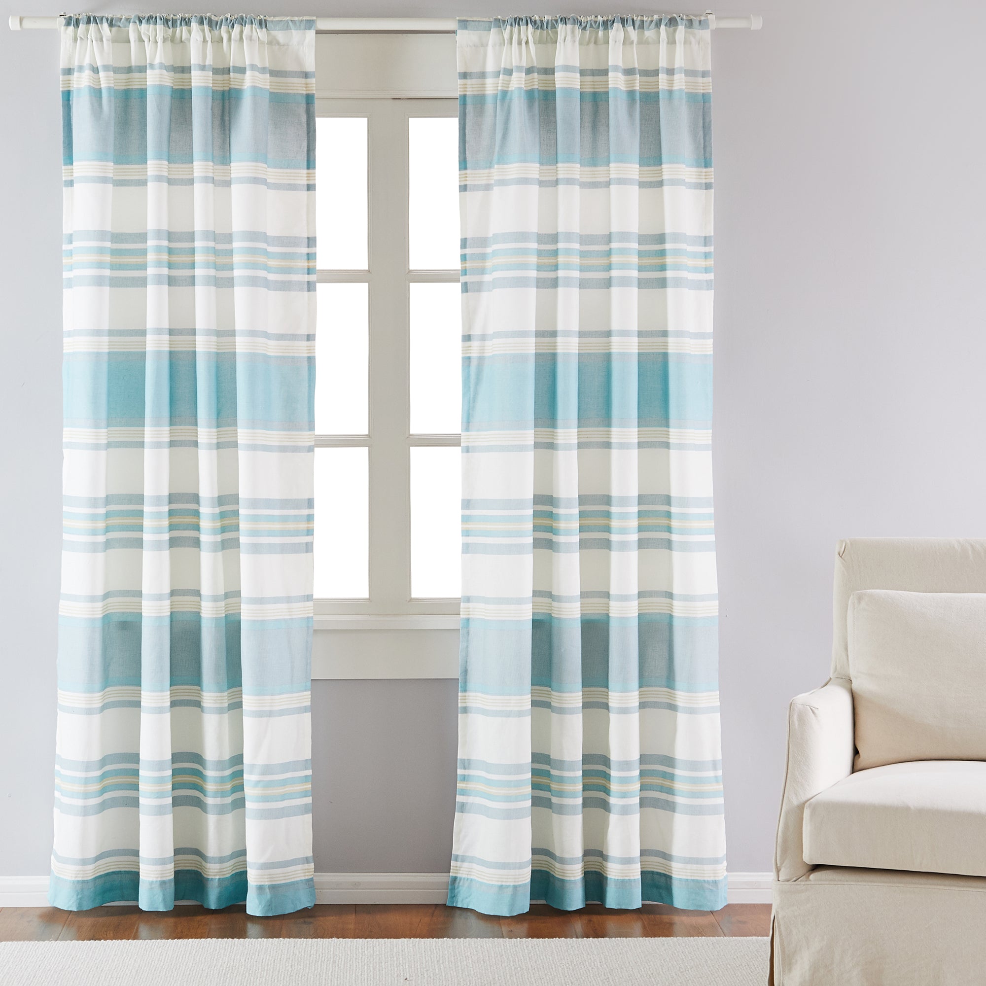Levtex Home Blue Maui Drape Panel Drapes