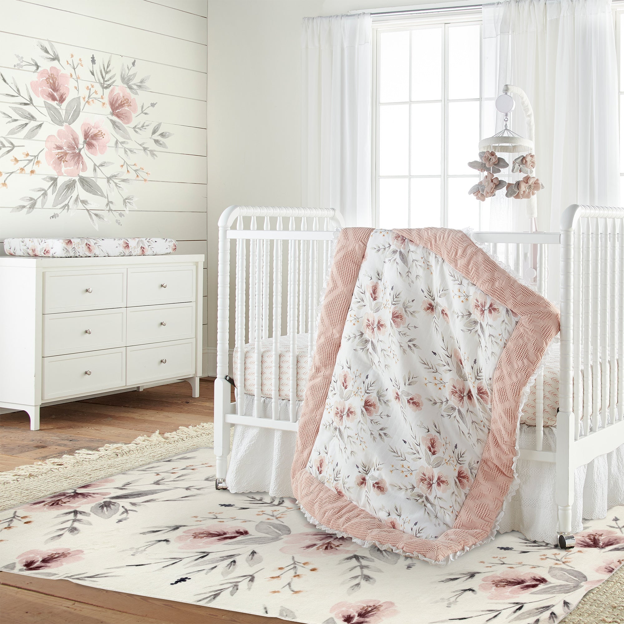 Levtex Home Adeline Floral Rug Nursery Rugs