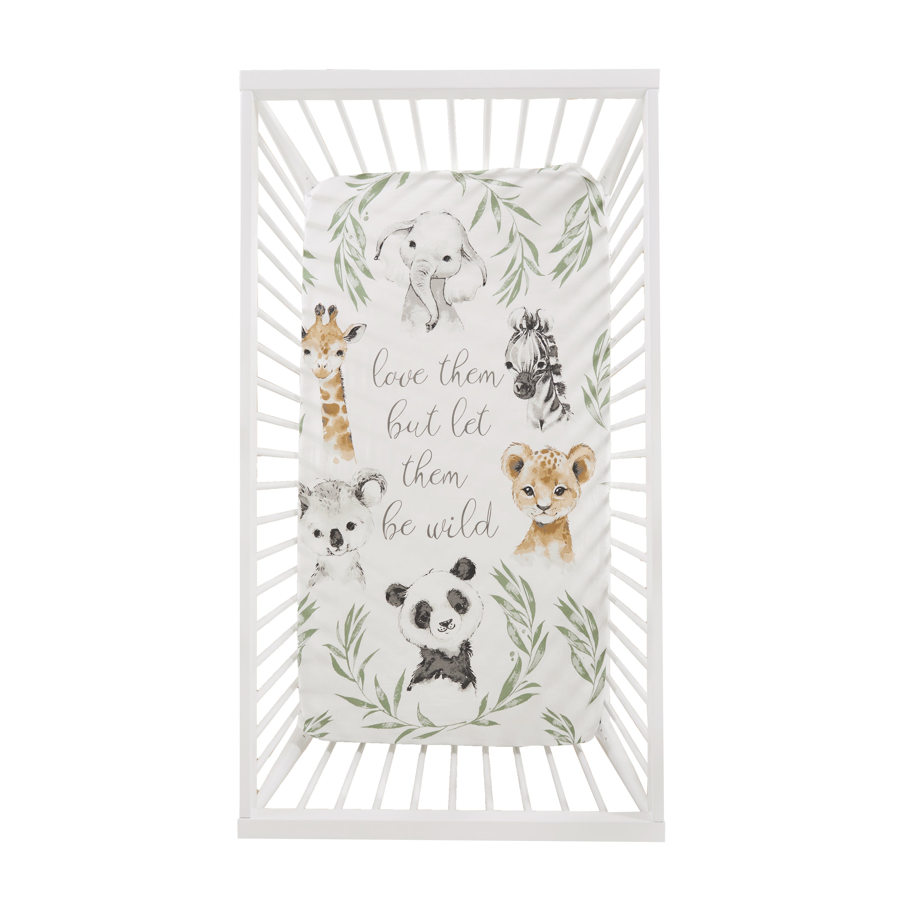 Levtex Home Mozambique Love Them Crib Sheet Crib Fitted Sheets
