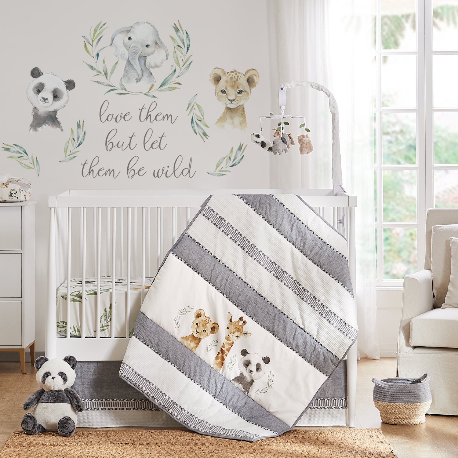 Levtex Home Mozambique Love Them Crib Sheet Crib Fitted Sheets