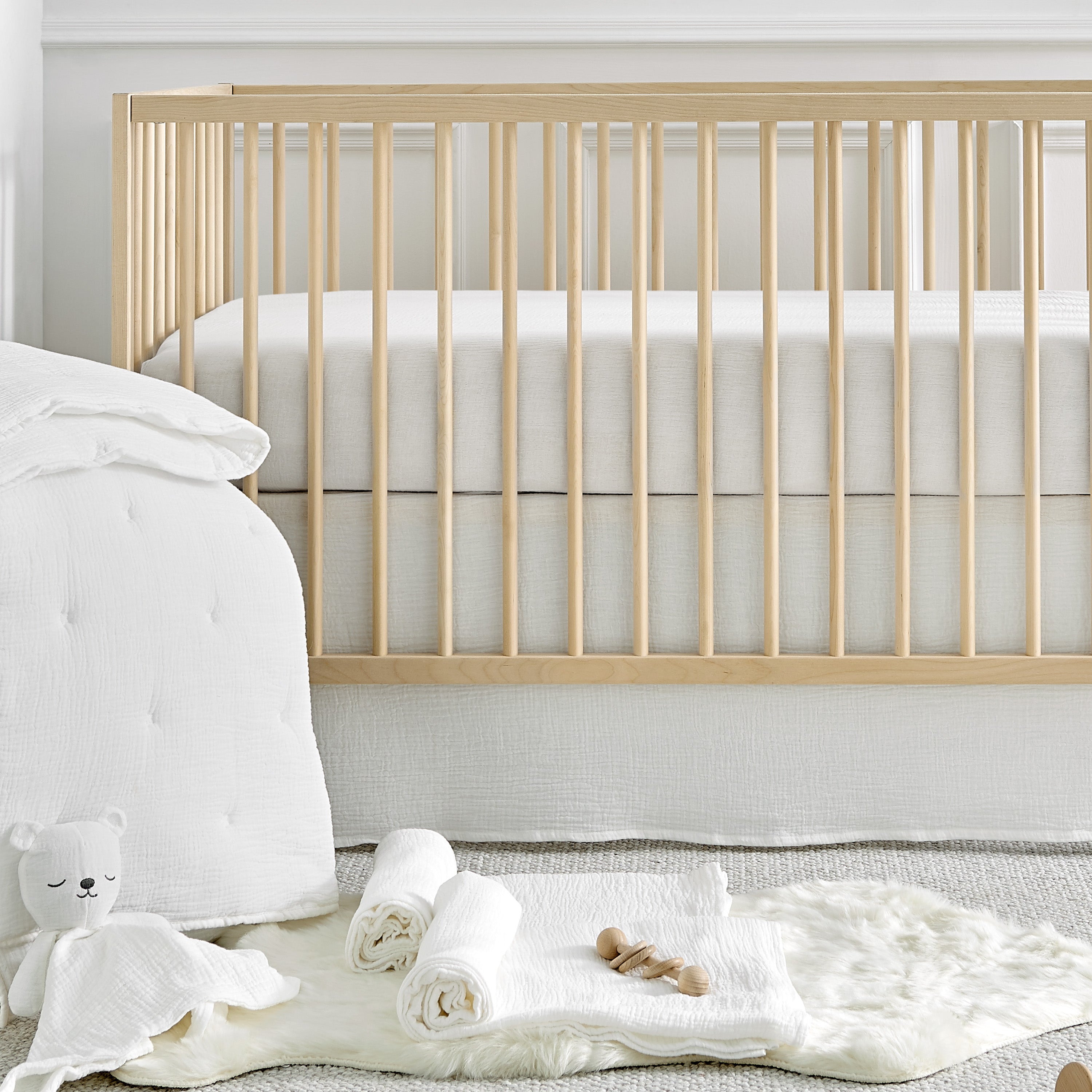 Levtex Home Cloud Muslin Fitted Sheet Set of 2 Crib Fitted Sheets