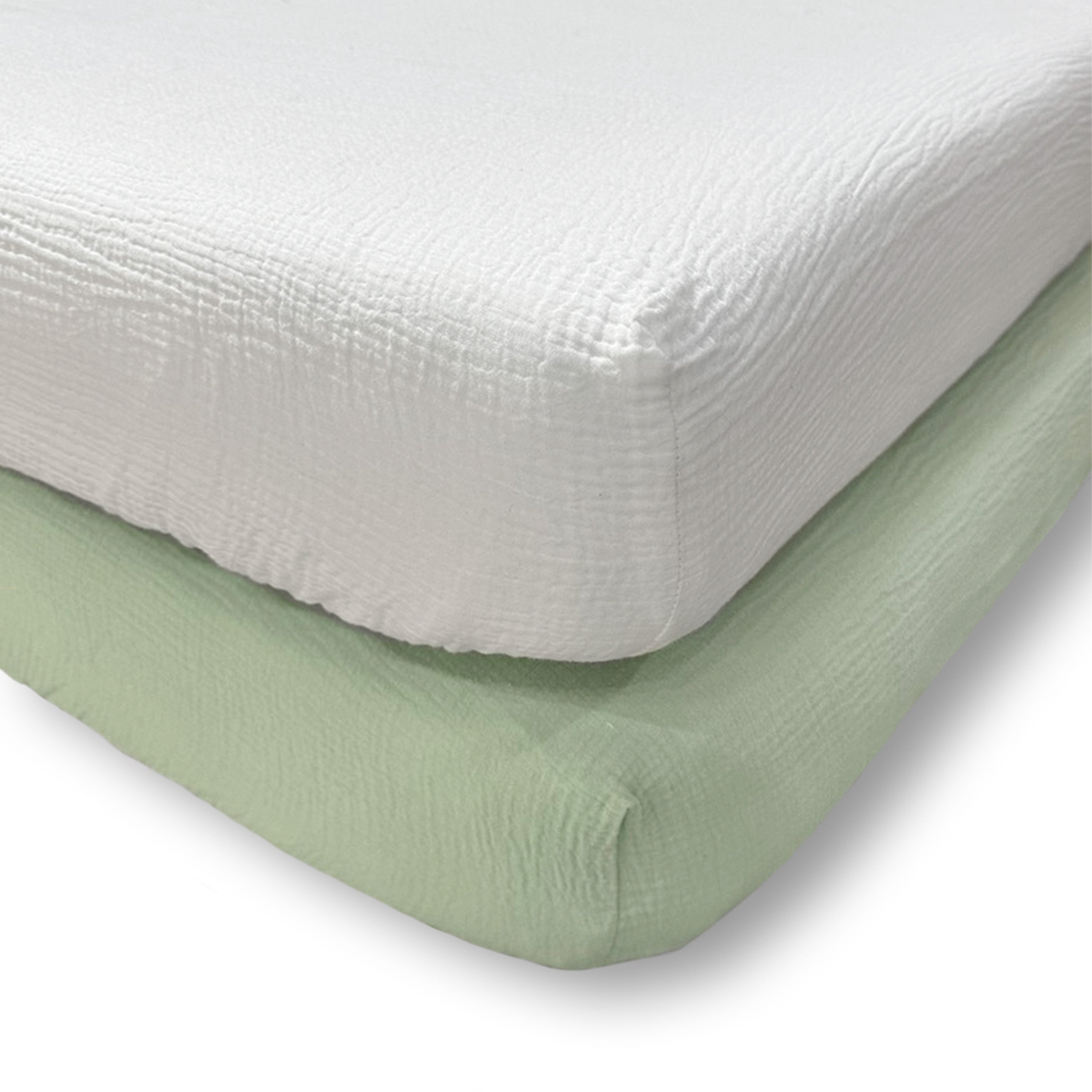 Levtex Home Cloud Muslin Fitted Sheet Set of 2 Crib Fitted Sheets