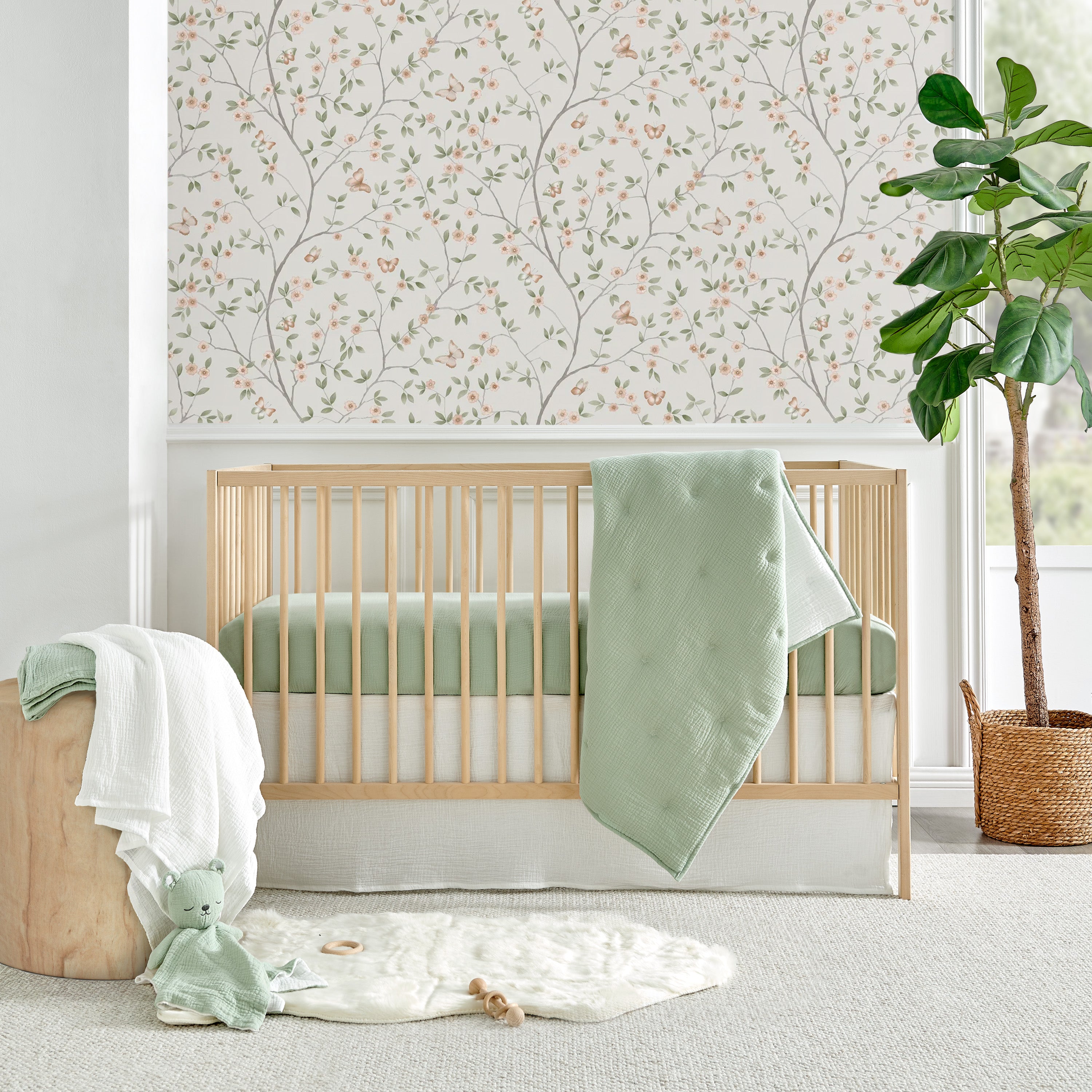 Levtex Home Cloud Muslin Fitted Sheet Set of 2 Crib Fitted Sheets