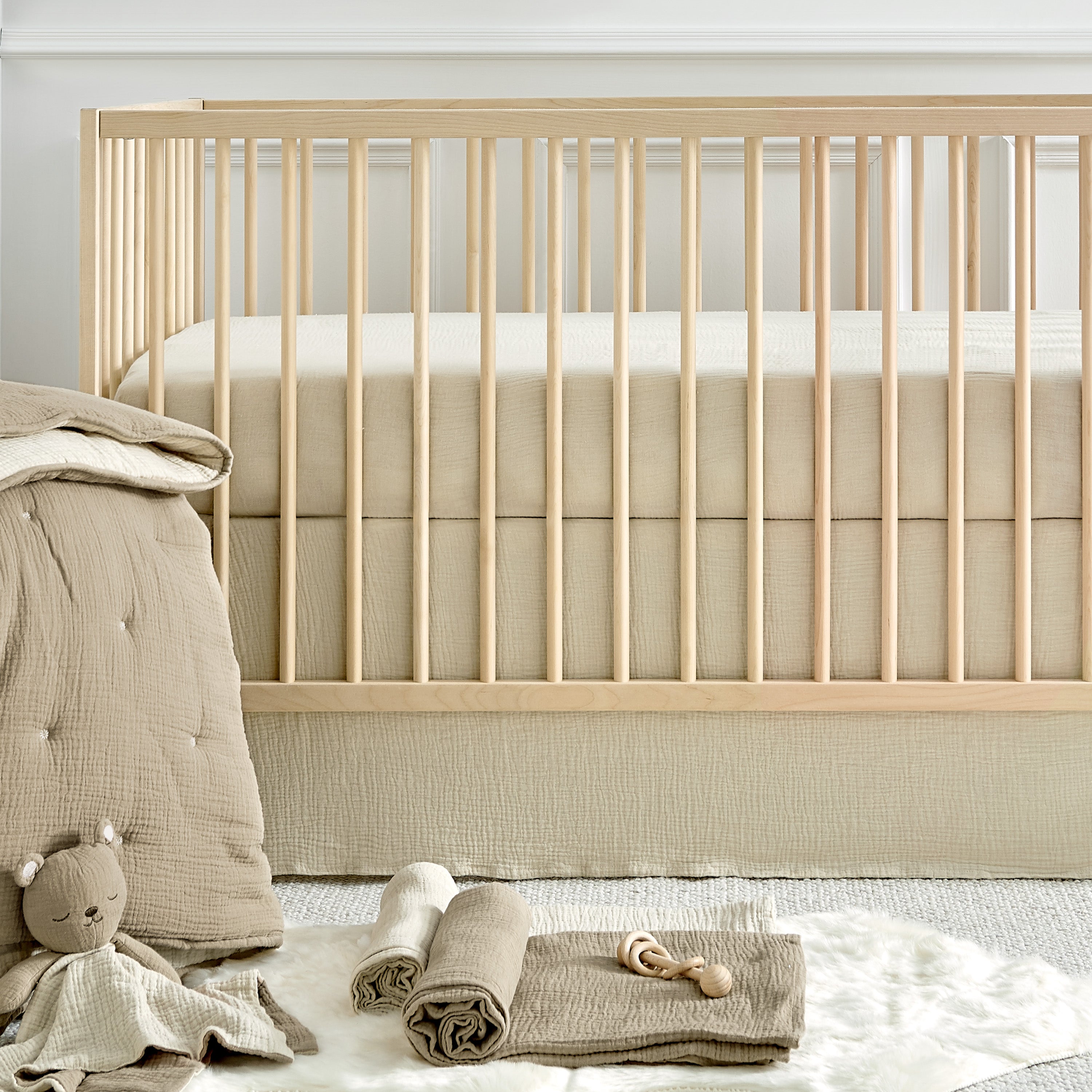 Levtex Home Cloud Muslin Fitted Sheet Set of 2 Crib Fitted Sheets