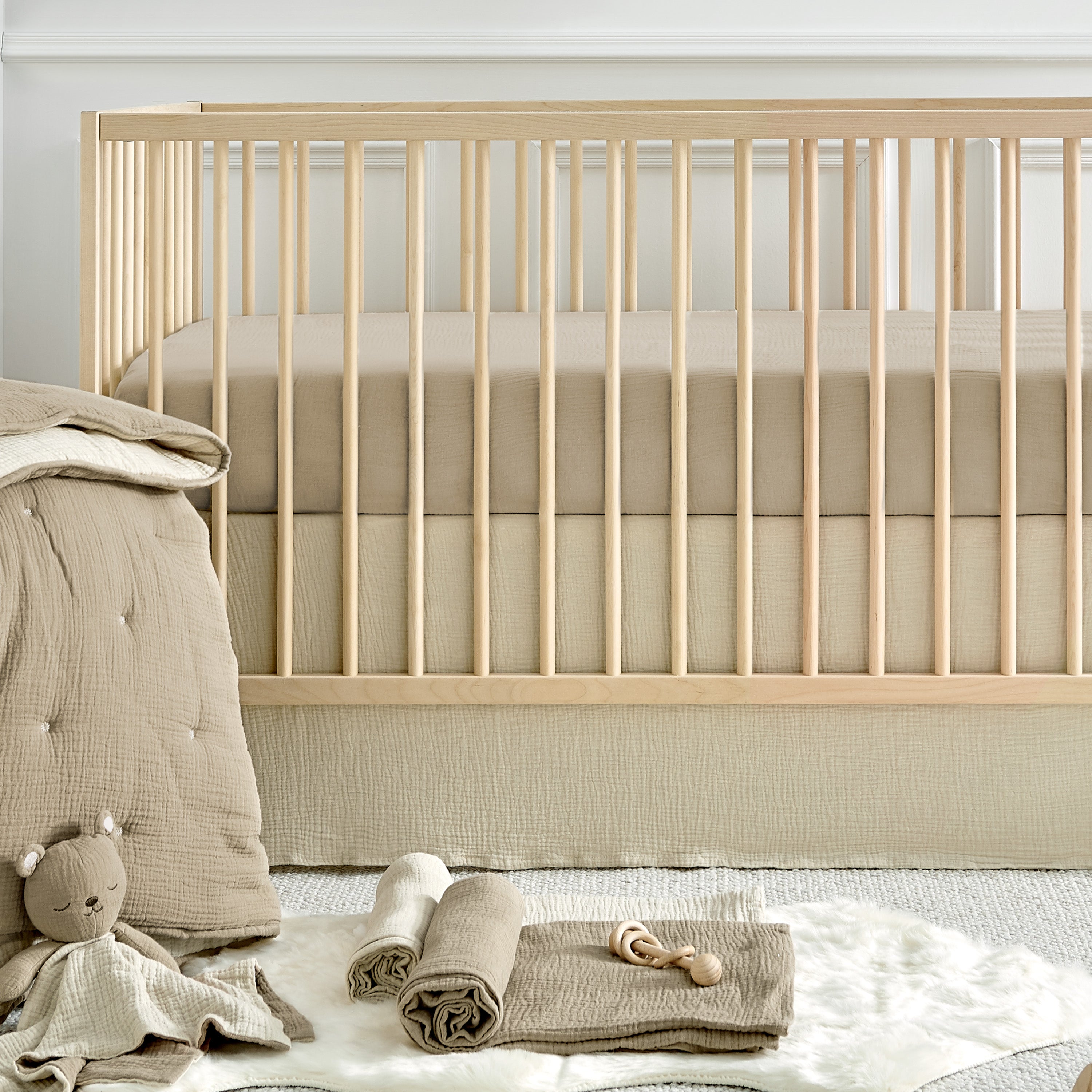 Levtex Home Cloud Muslin Fitted Sheet Set of 2 Crib Fitted Sheets