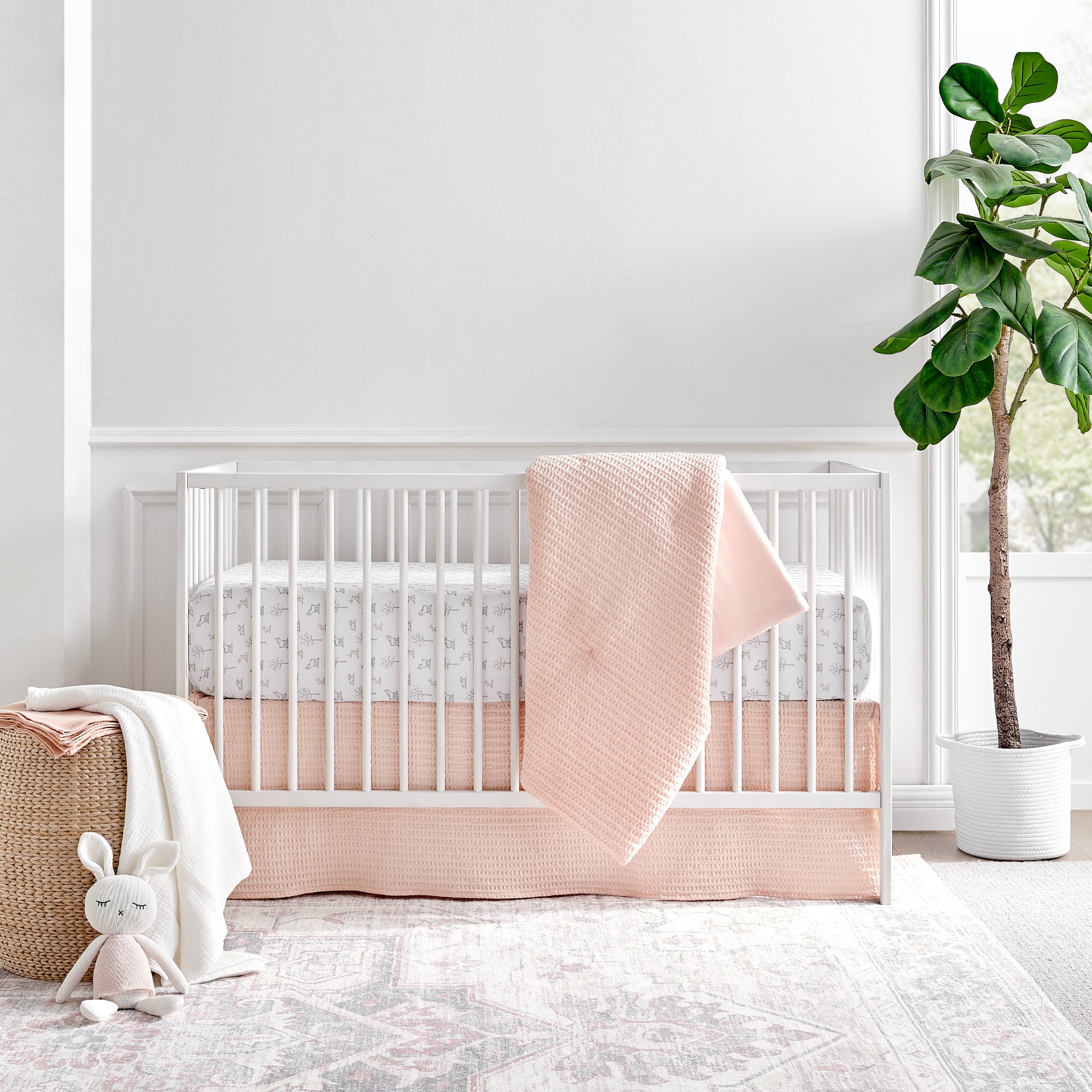 Levtex Home Mills Waffle 4pc Baby Crib Bedding Set Crib Bedding Sets