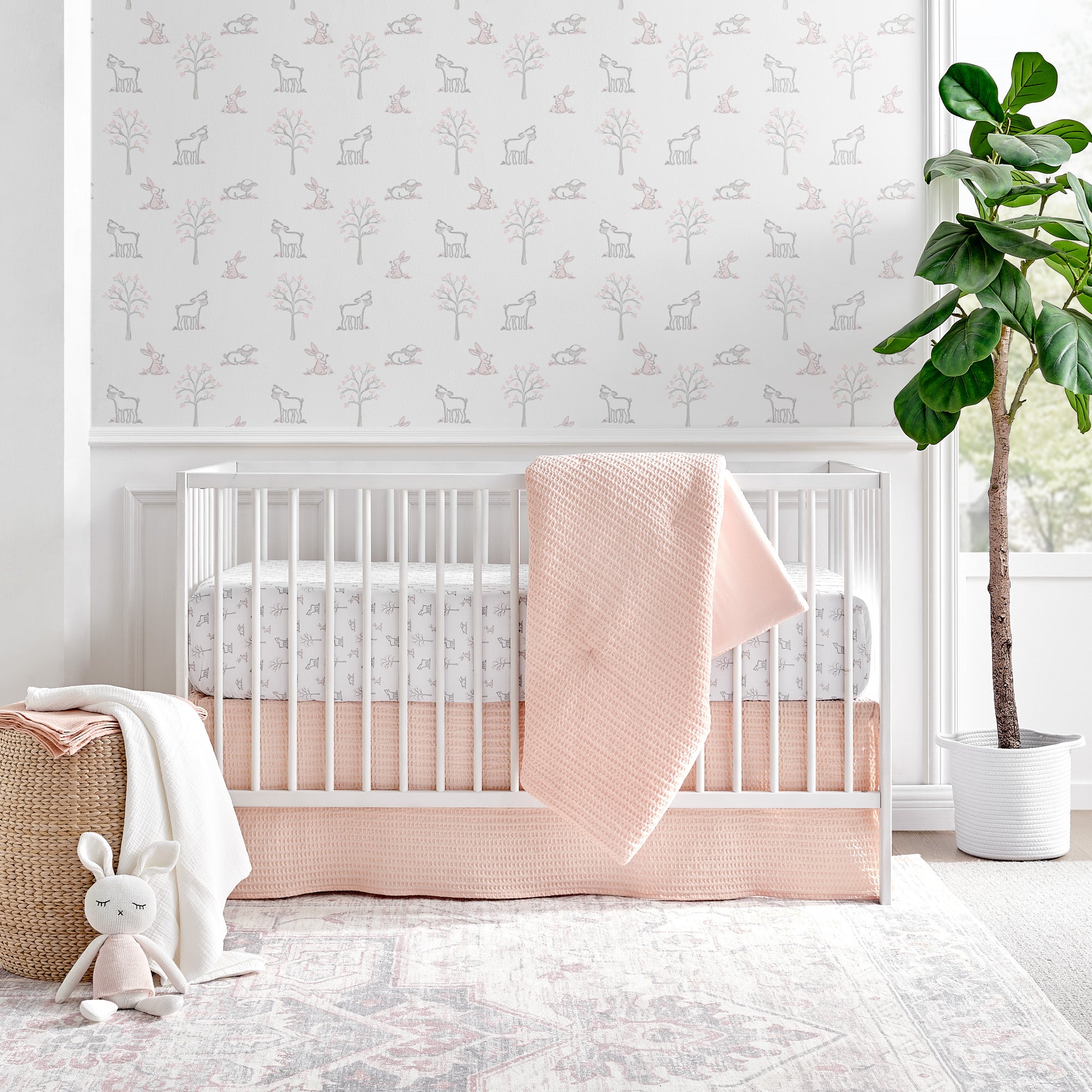 Levtex Home Mills Waffle 4pc Baby Crib Bedding Set Crib Bedding Sets