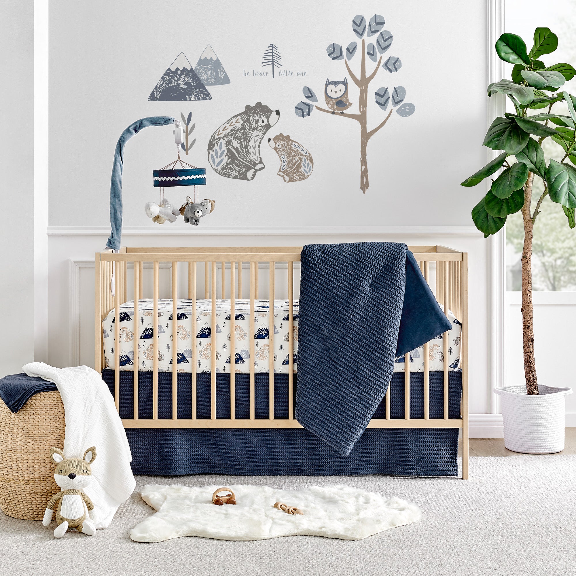 Levtex Home Mills Waffle 4pc Baby Crib Bedding Set Crib Bedding Sets