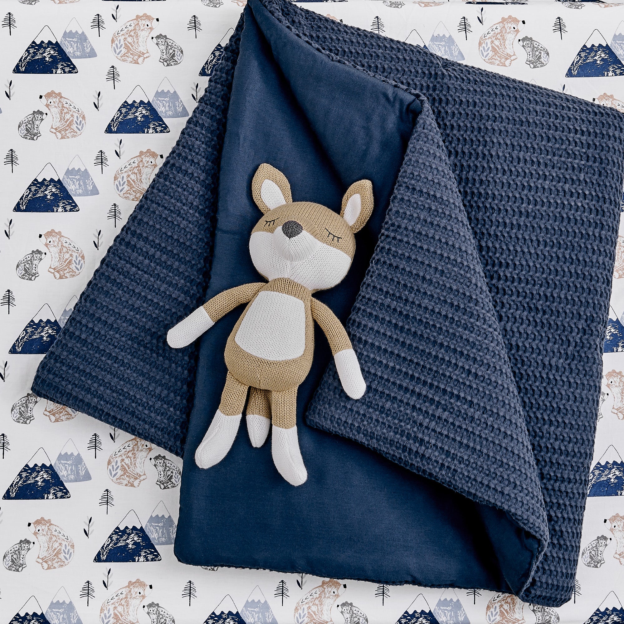 Levtex Home Mills Waffle 4pc Baby Crib Bedding Set Crib Bedding Sets