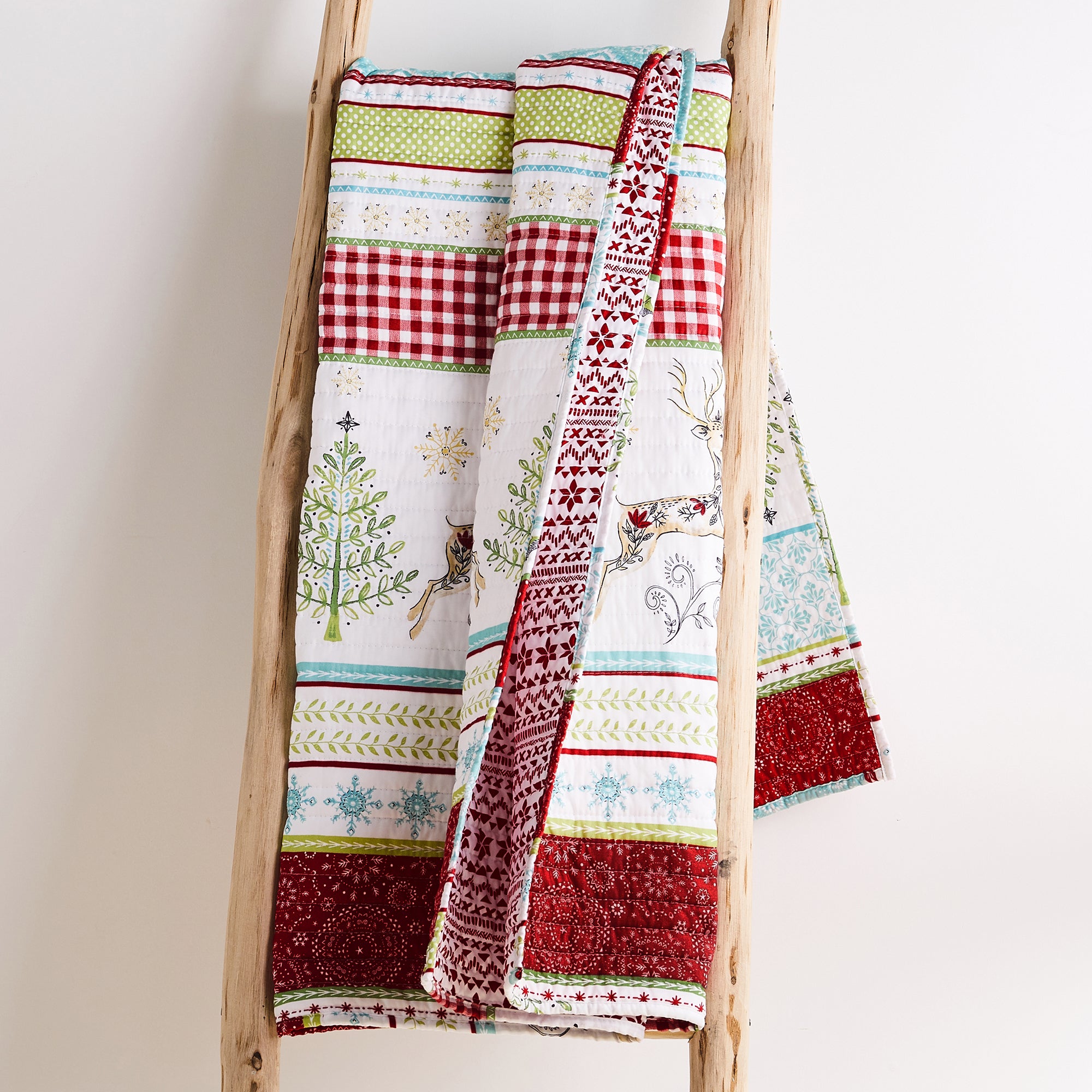 Levtex Home Merry & Bright Comet & Cupid Quilted Throw Throws