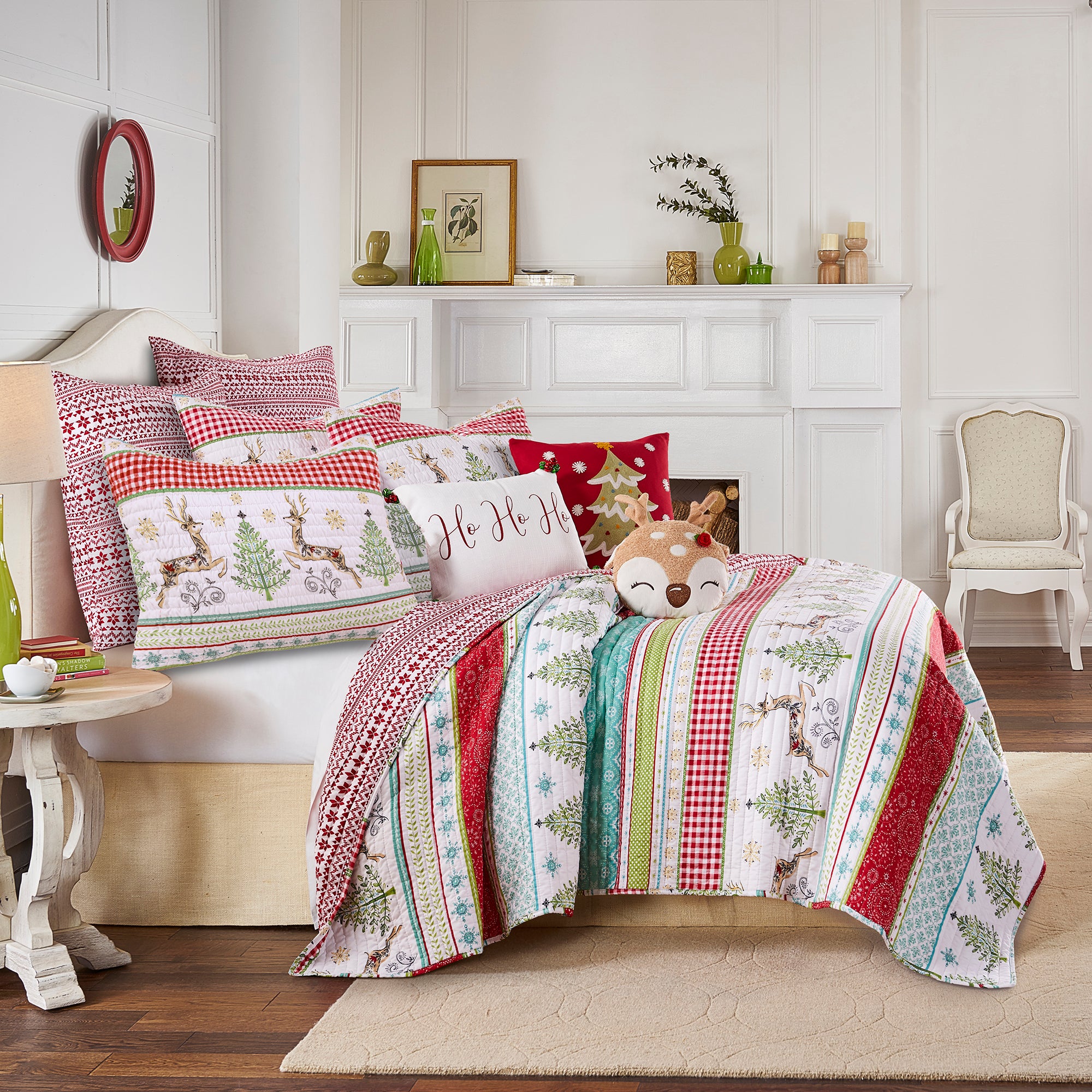 Levtex Home Merry & Bright Comet & Cupid Euro Sham - Set of 2 Euro Shams