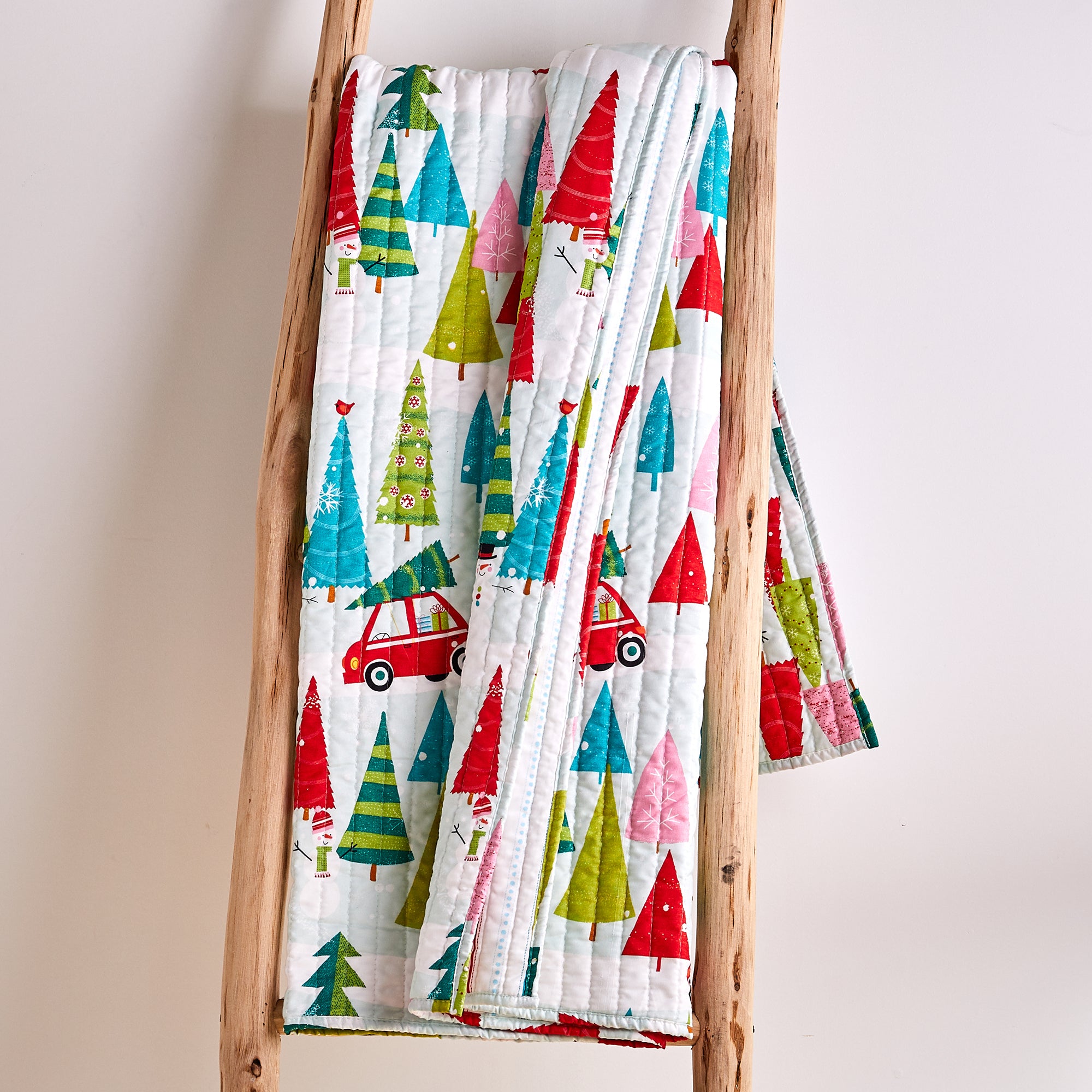 Levtex Home Merry & Bright Holly Jolly Quilted Throw Throws