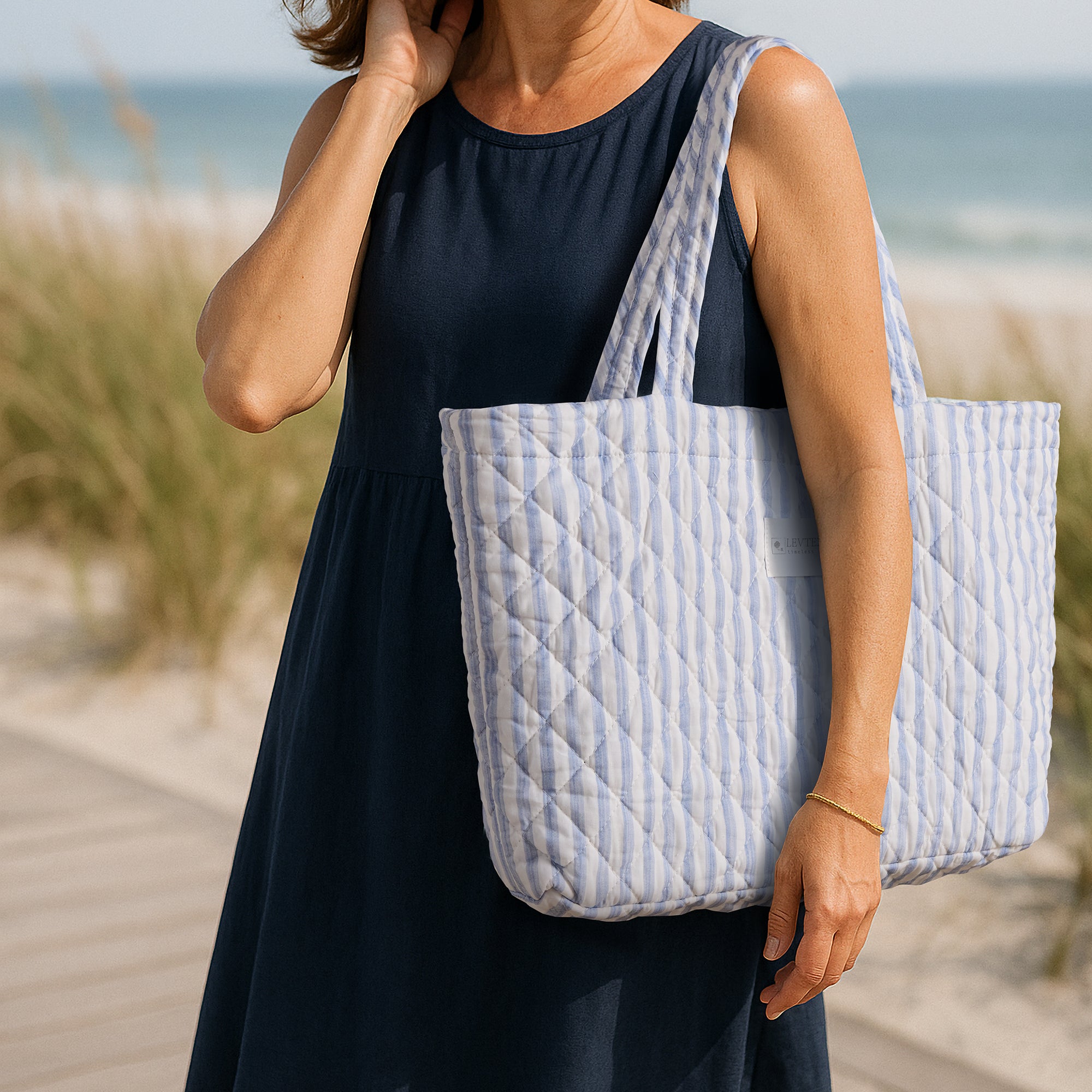 Martha Stripe Tote Bag
