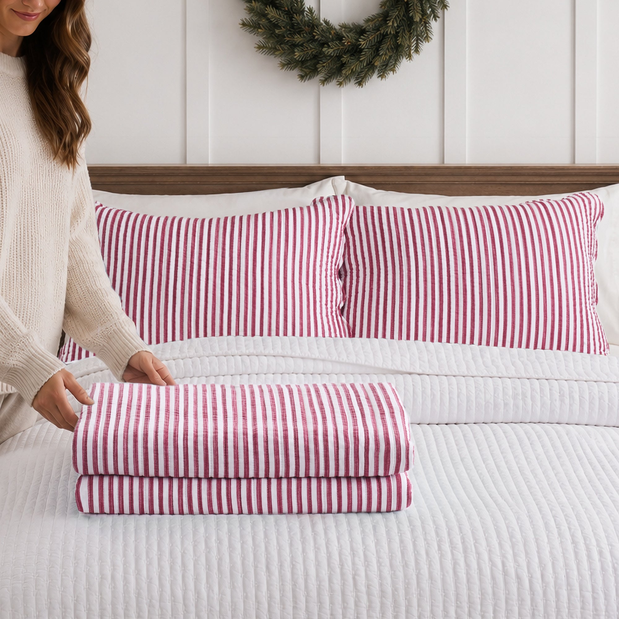 Martha Stripe Quilt Set