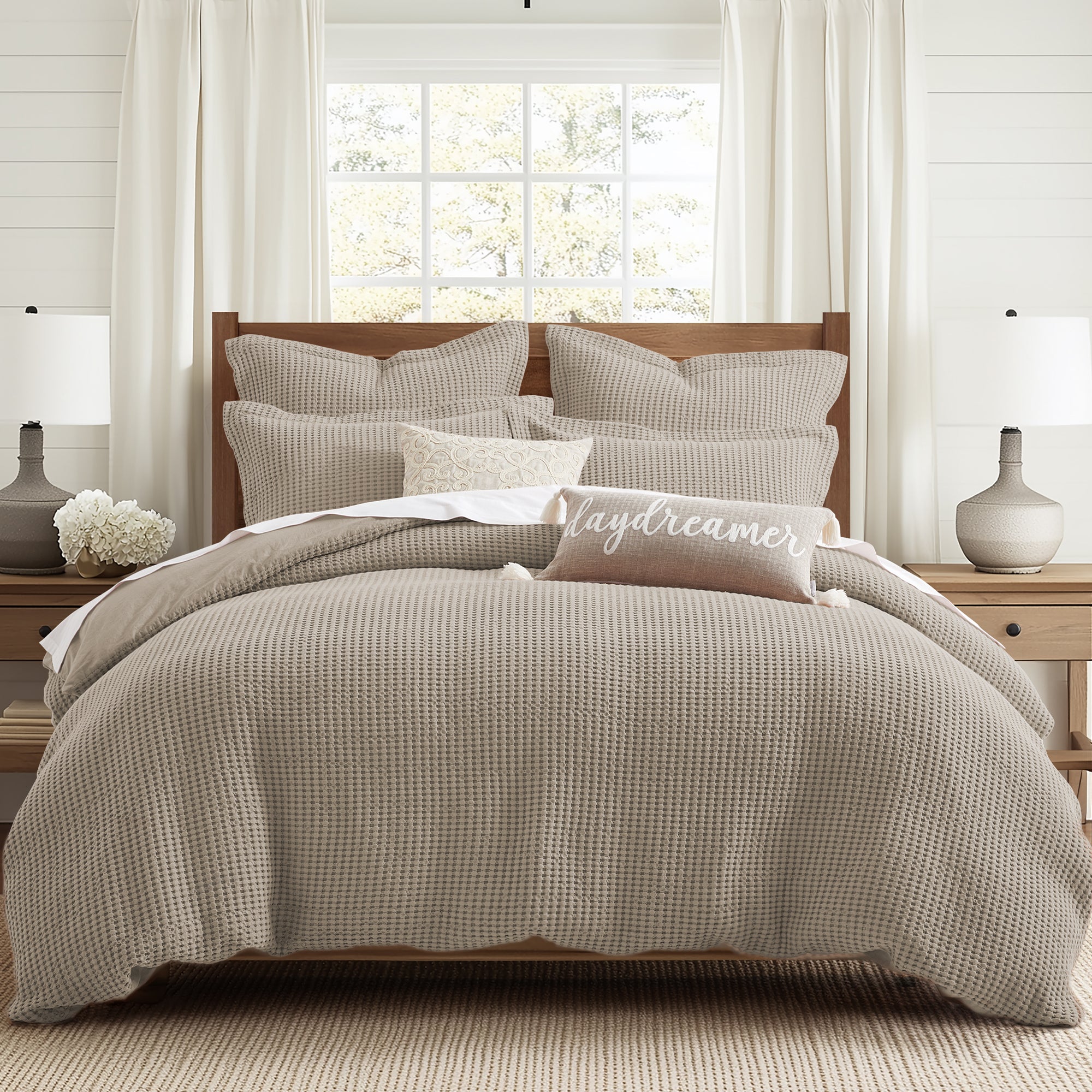 Levtex Home Mills Waffle Duvet Cover Set Duvets