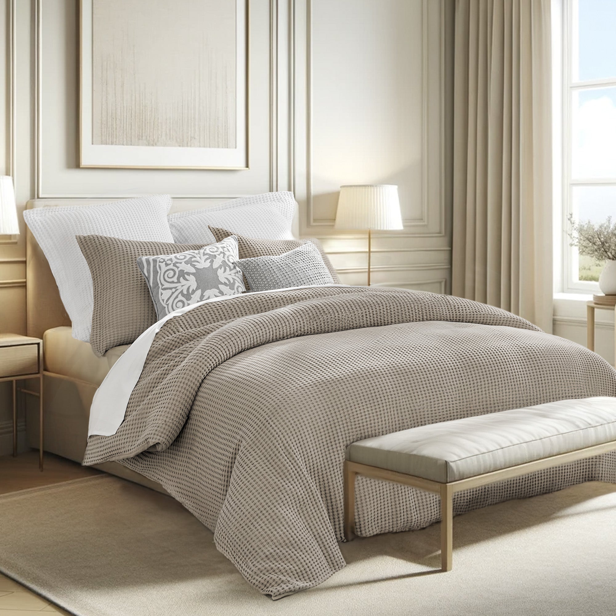 Levtex Home Mills Waffle Duvet Cover Set Duvets