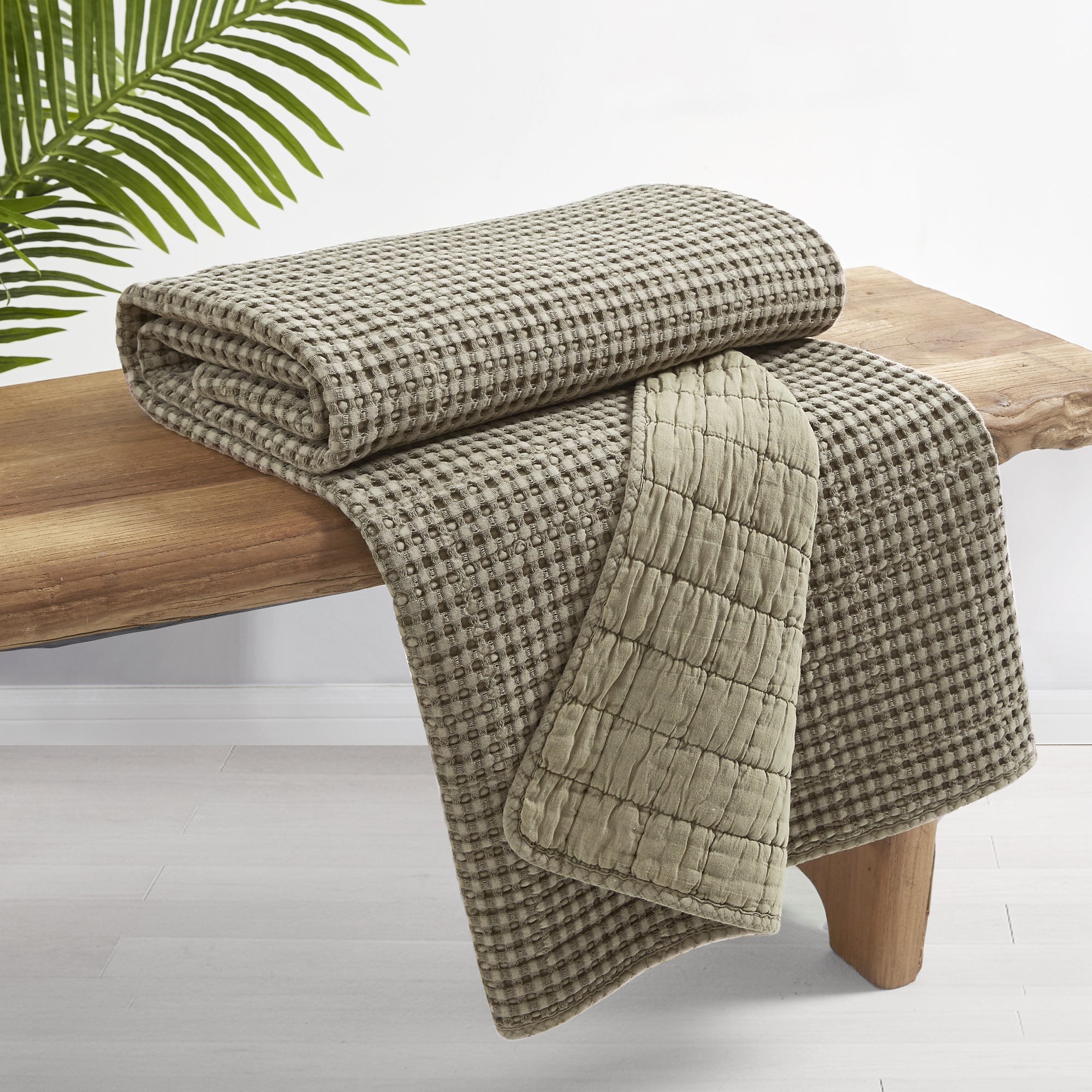 Levtex Home Mills Waffle Quilted Throw Throws