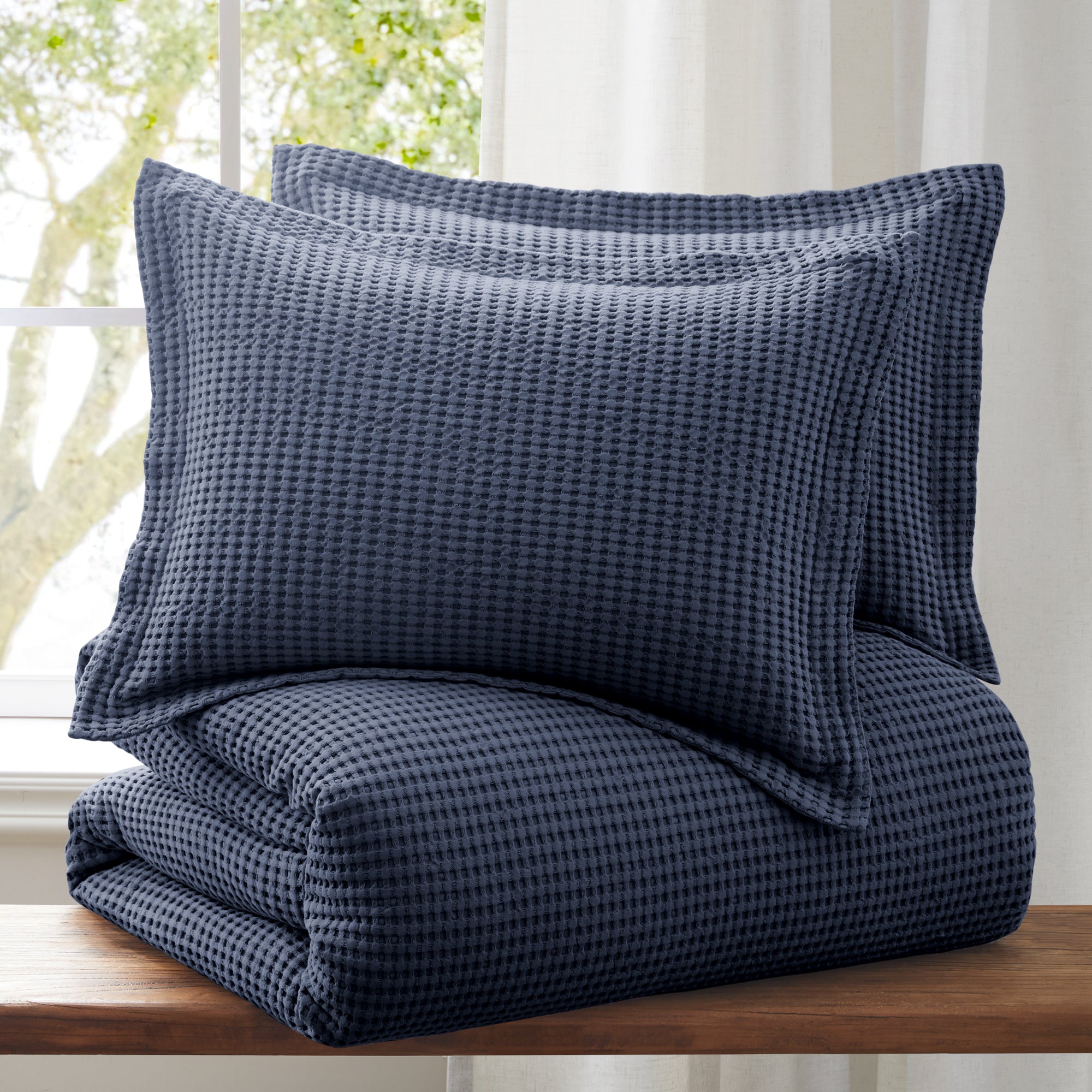 Levtex Home Mills Waffle Duvet Cover Set Duvets