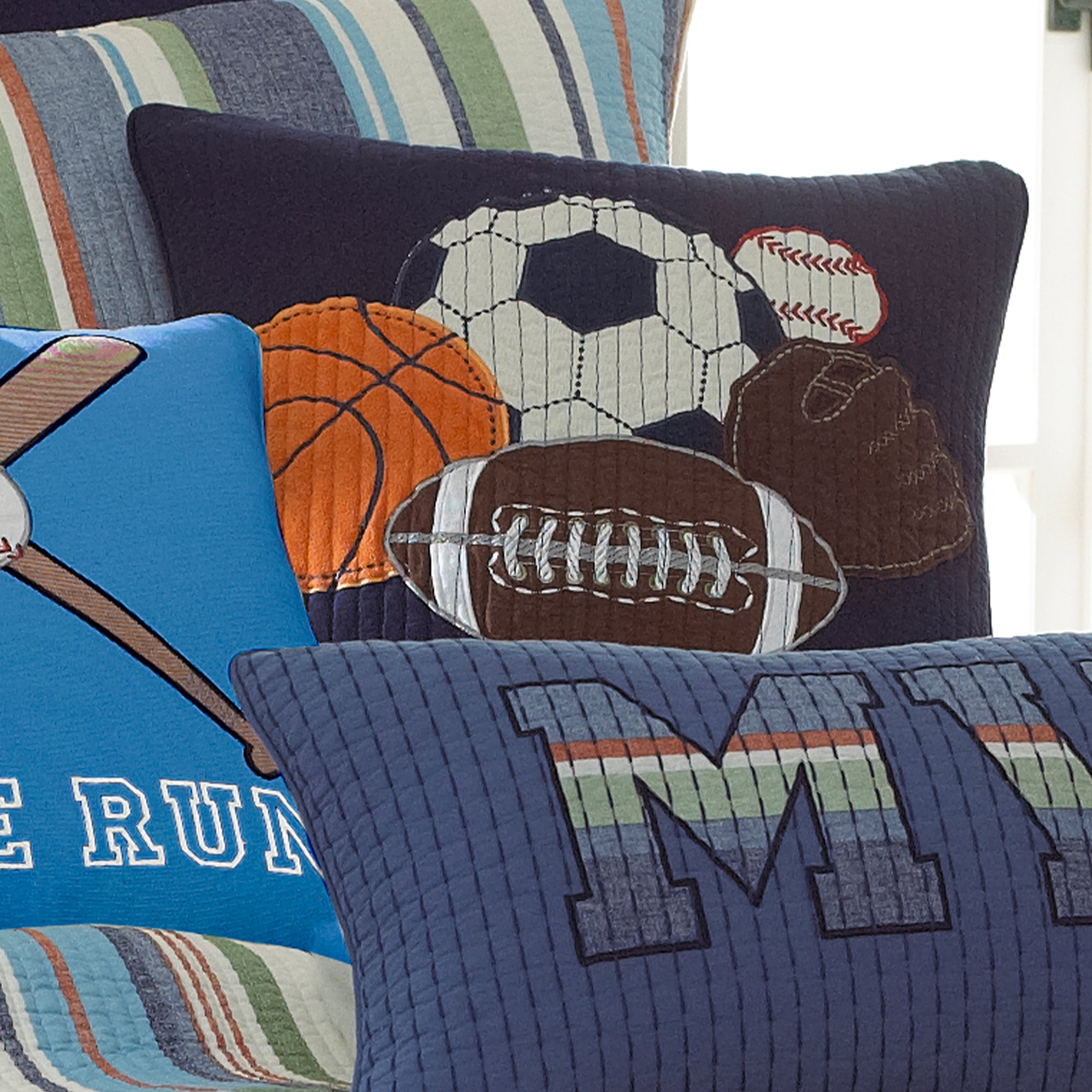 Levtex Home Sports Icon Pillow Kids Decorative Pillows