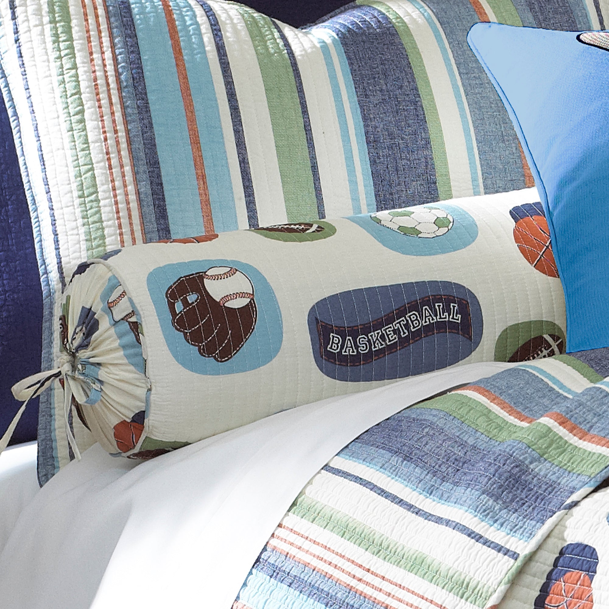 Levtex Home MVP Neck Roll Pillow Kids Decorative Pillows