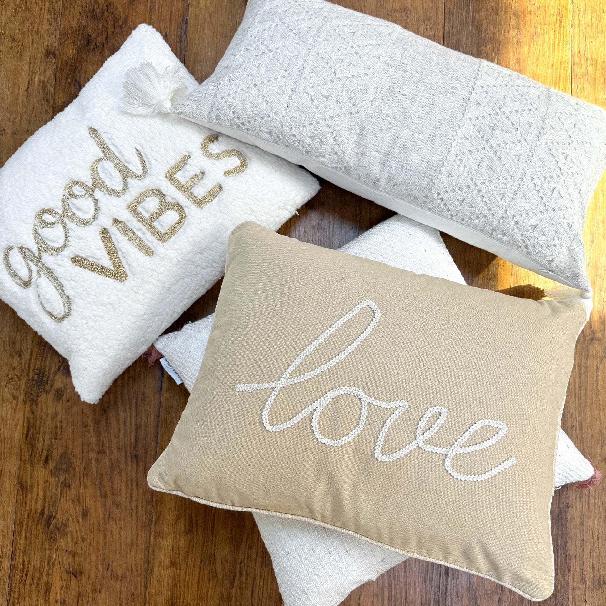 Levtex Home Love Pillow Natural Decorative Pillows