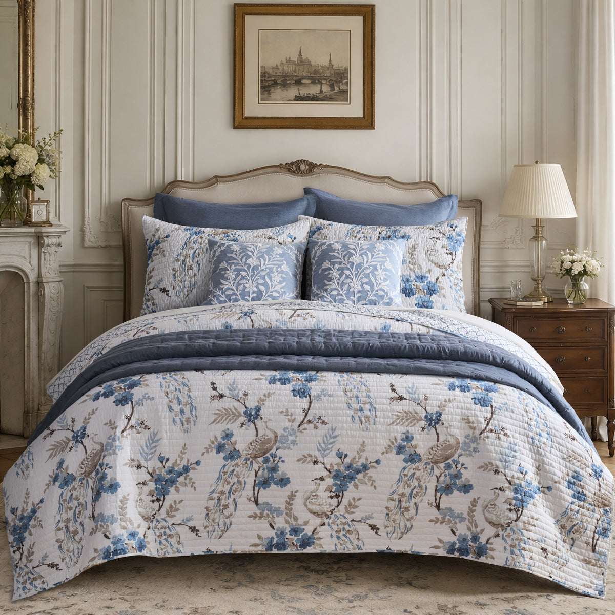 French Flax Signature Linen Quilt