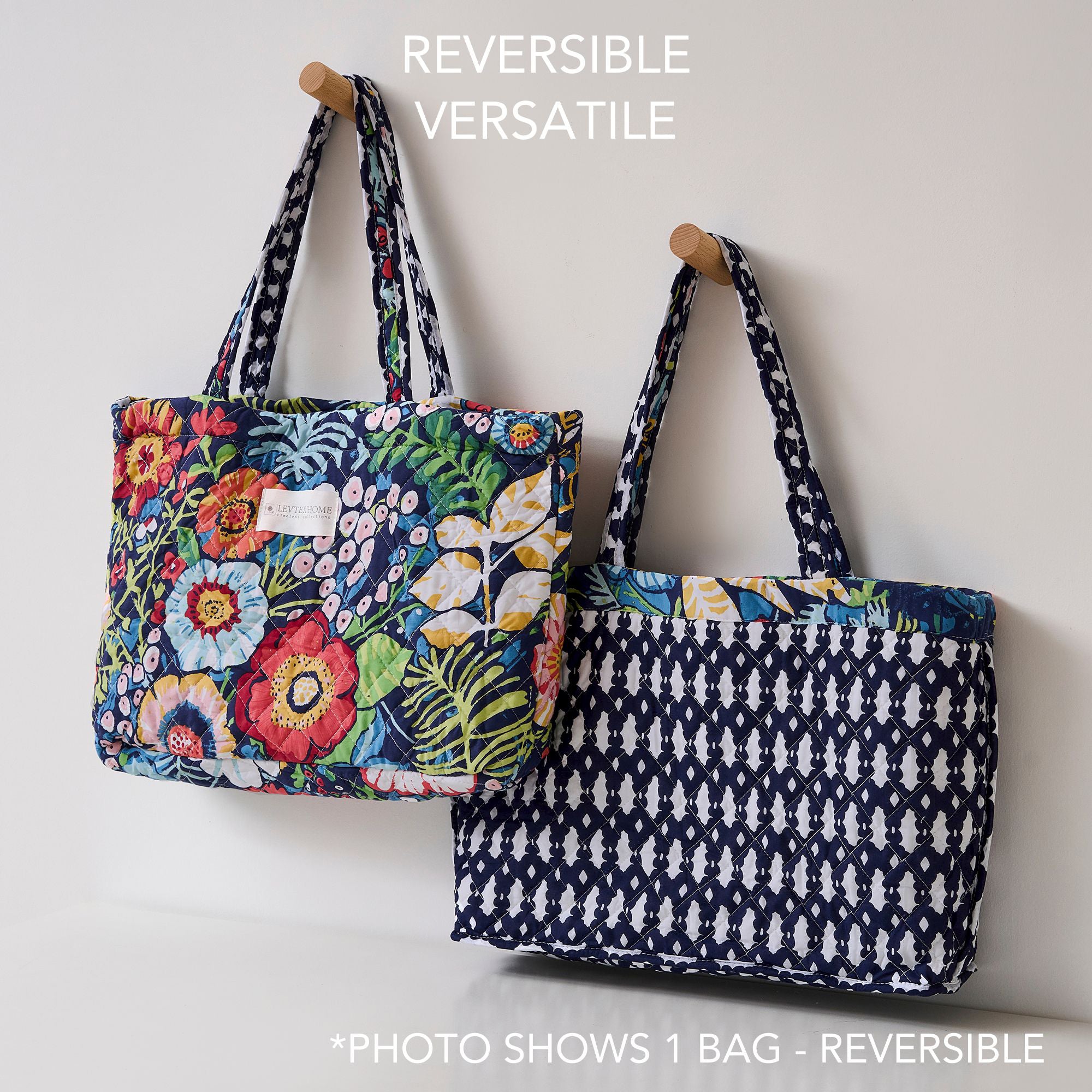 Levtex Home Night Garden Tote Bag Tote Bags