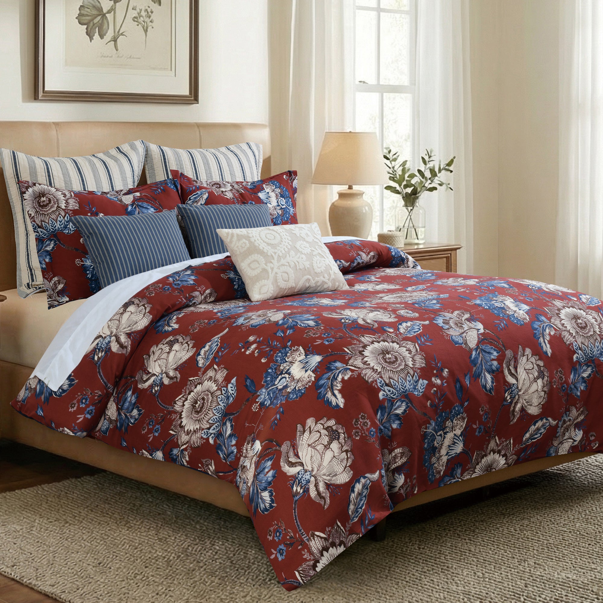 Royce Red Duvet Cover Set