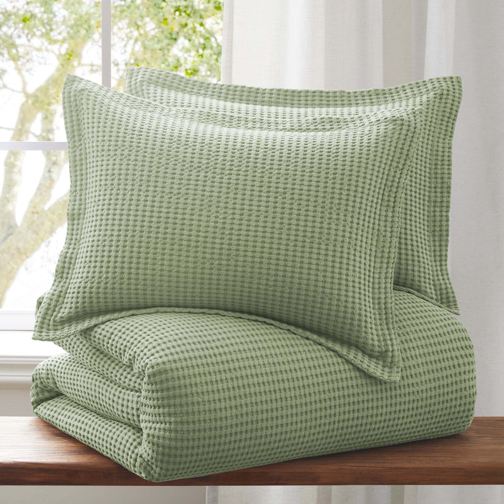 Levtex Home Mills Waffle Duvet Cover Set Duvets