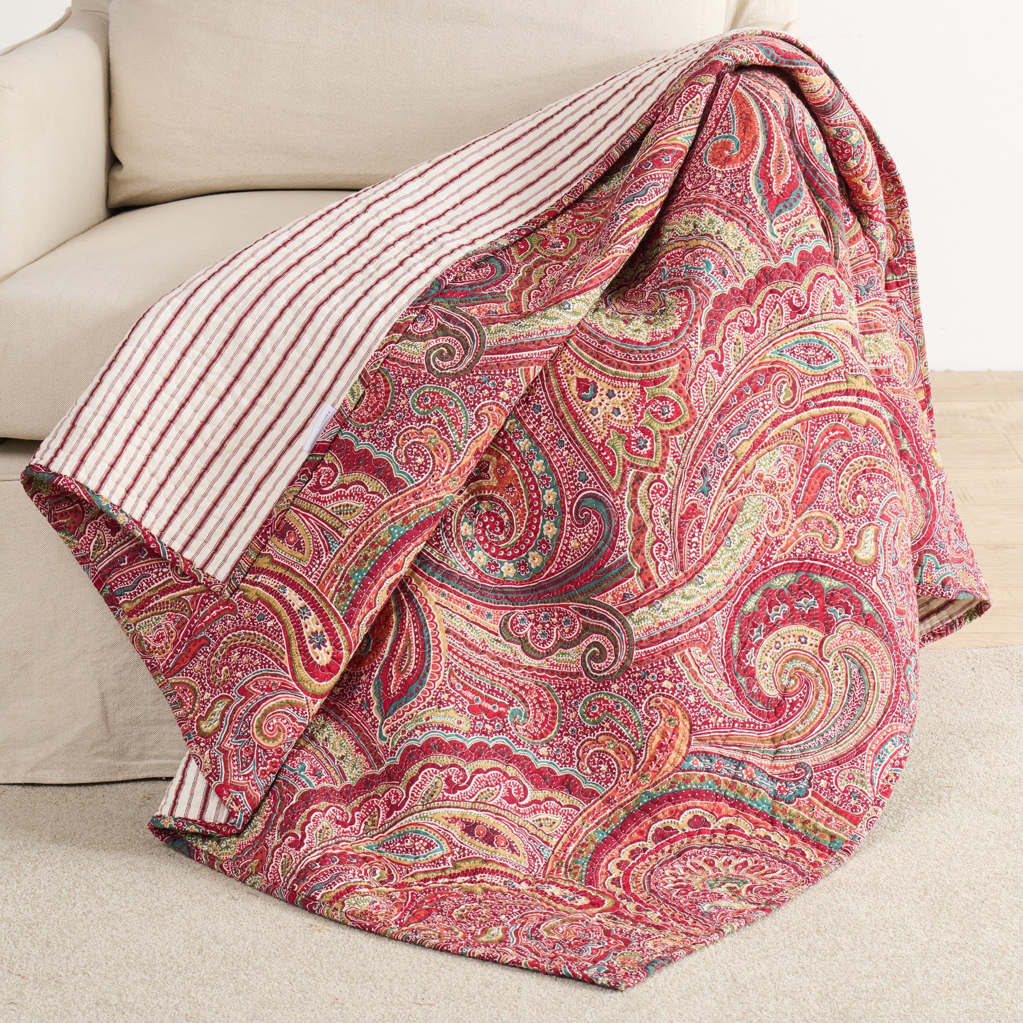 Spruce Quilted Throw