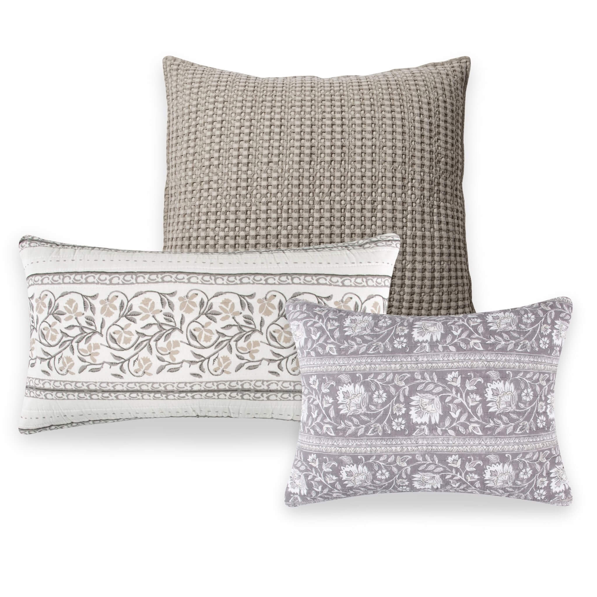 Levtex Home Taupe/Grey Pillow Bundle Decorative Pillows