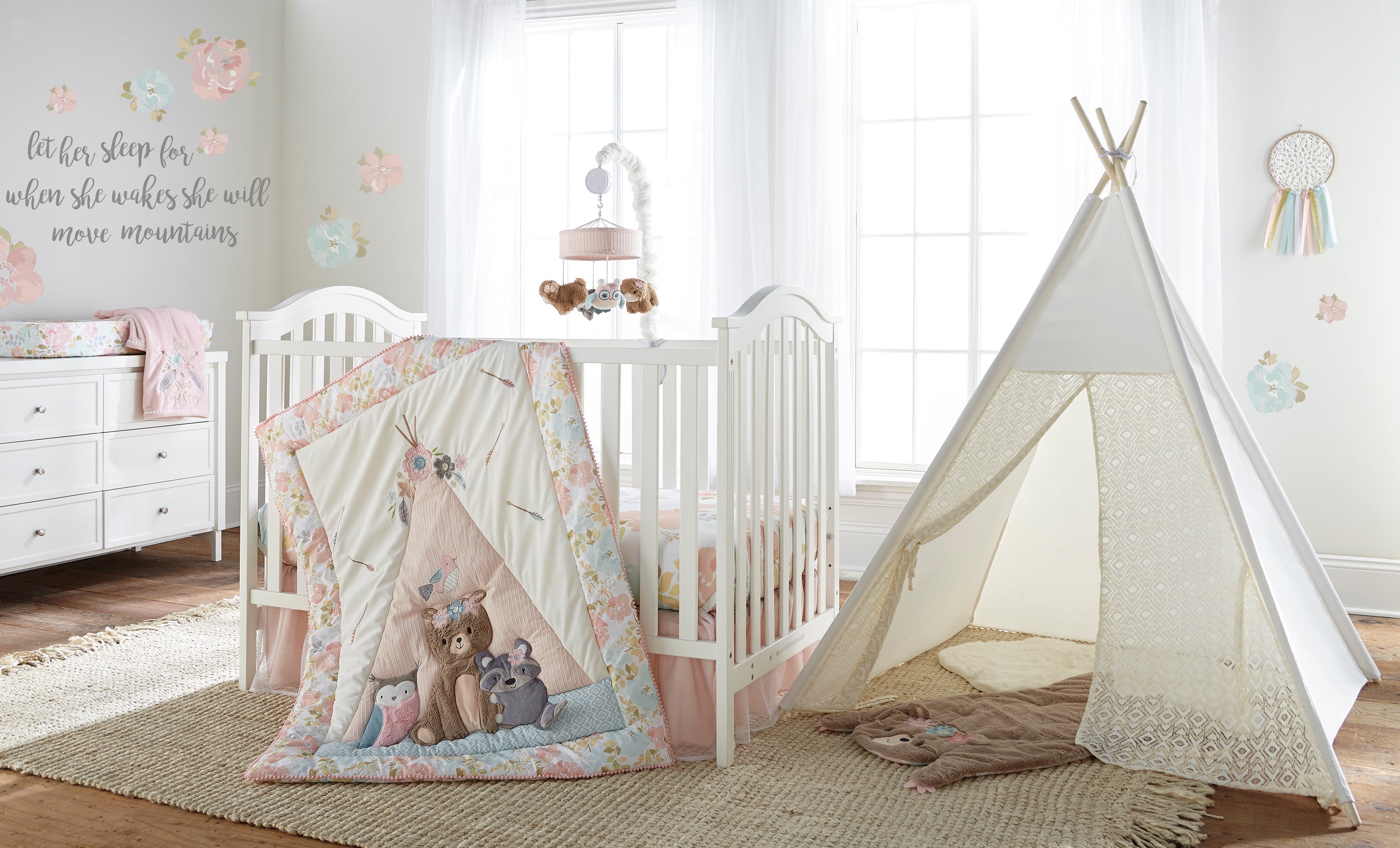Levtex Home Malia Cotton Crib Fitted Sheet - Set of 2 Crib Fitted Sheets