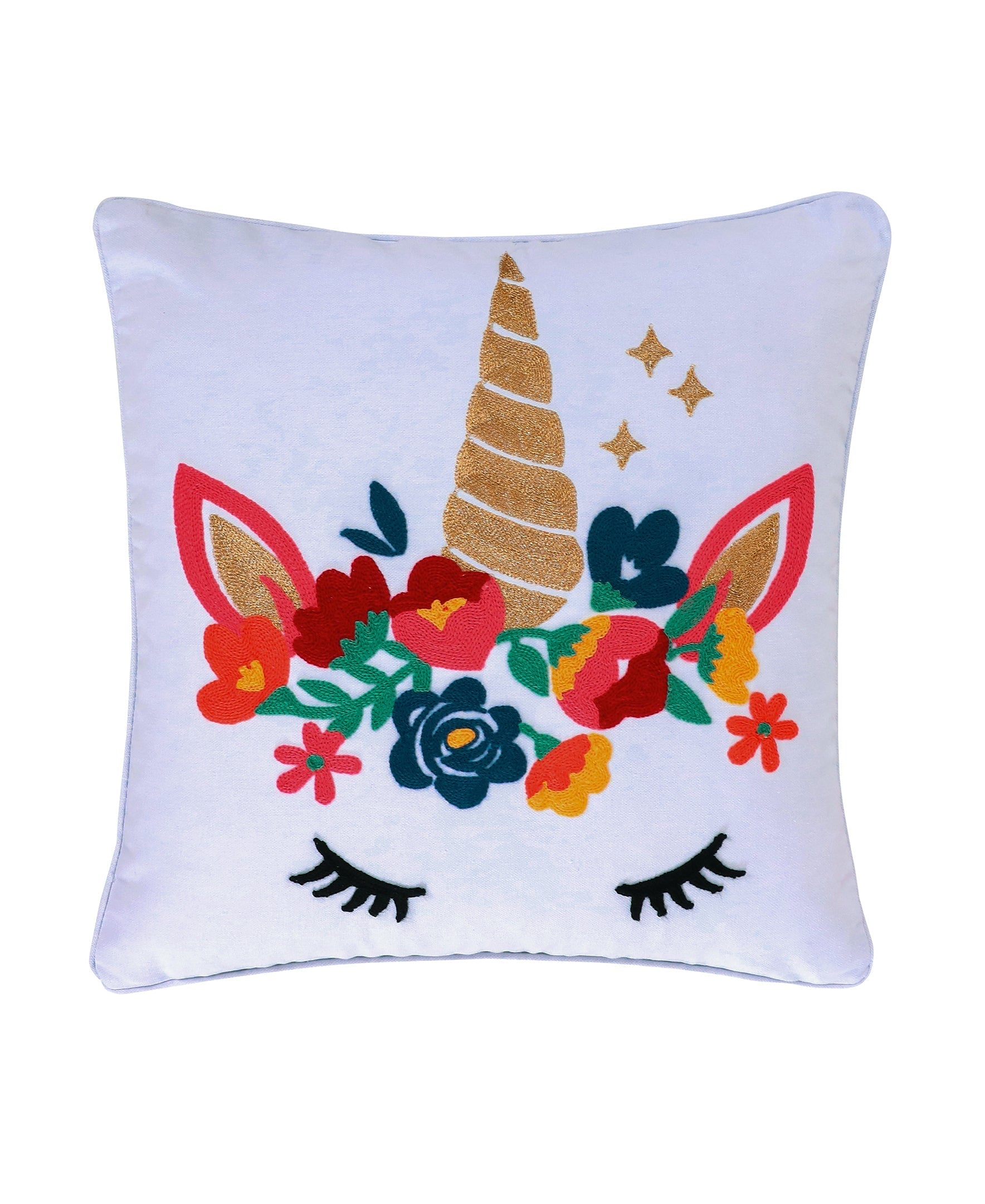 Levtex Home Chantal Unicorn Embroidered Pillow Kids Decorative Pillows