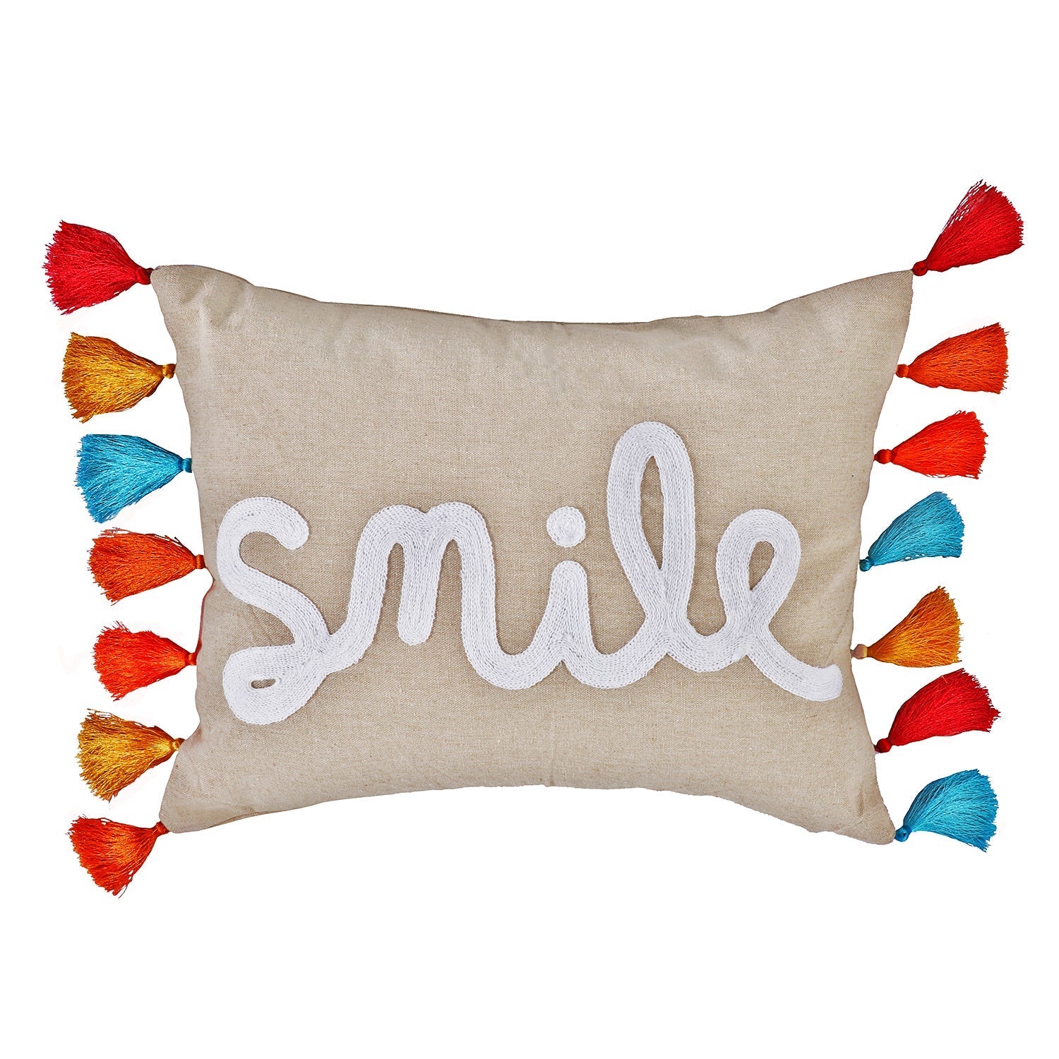 Levtex Home Amelie Smile with Tassels Pillow Decorative Pillows