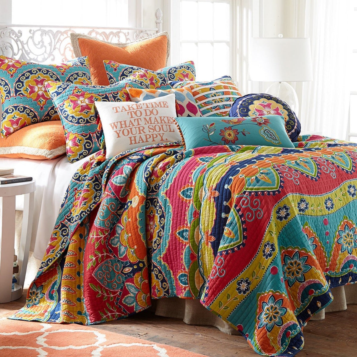 King Size Comforter Set, 3 Piece Boho Textured Bedding, Reversible King Size Comforter Set, 3 Piece Boho Textured Bedding, Reversible