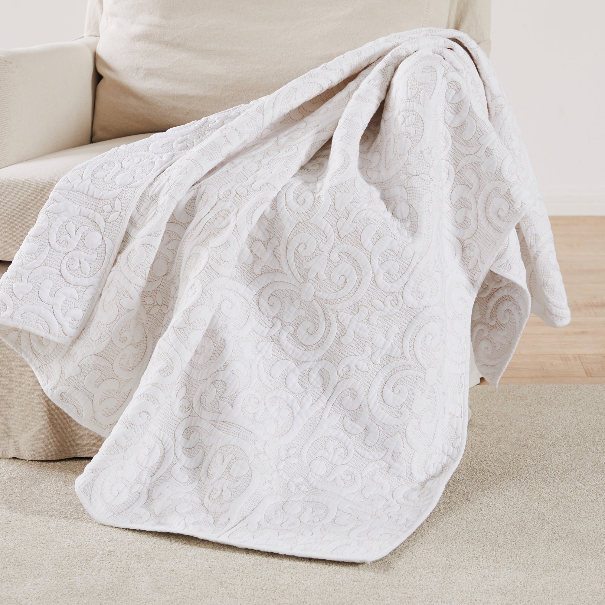 Levtex Home BH Sherbourne Stitch Quilted Throw Throws