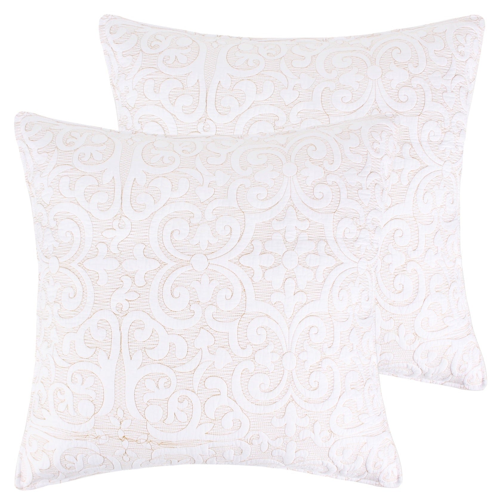 Levtex Home Sherbourne Stitch Euro Sham Set of 2 Euro Shams