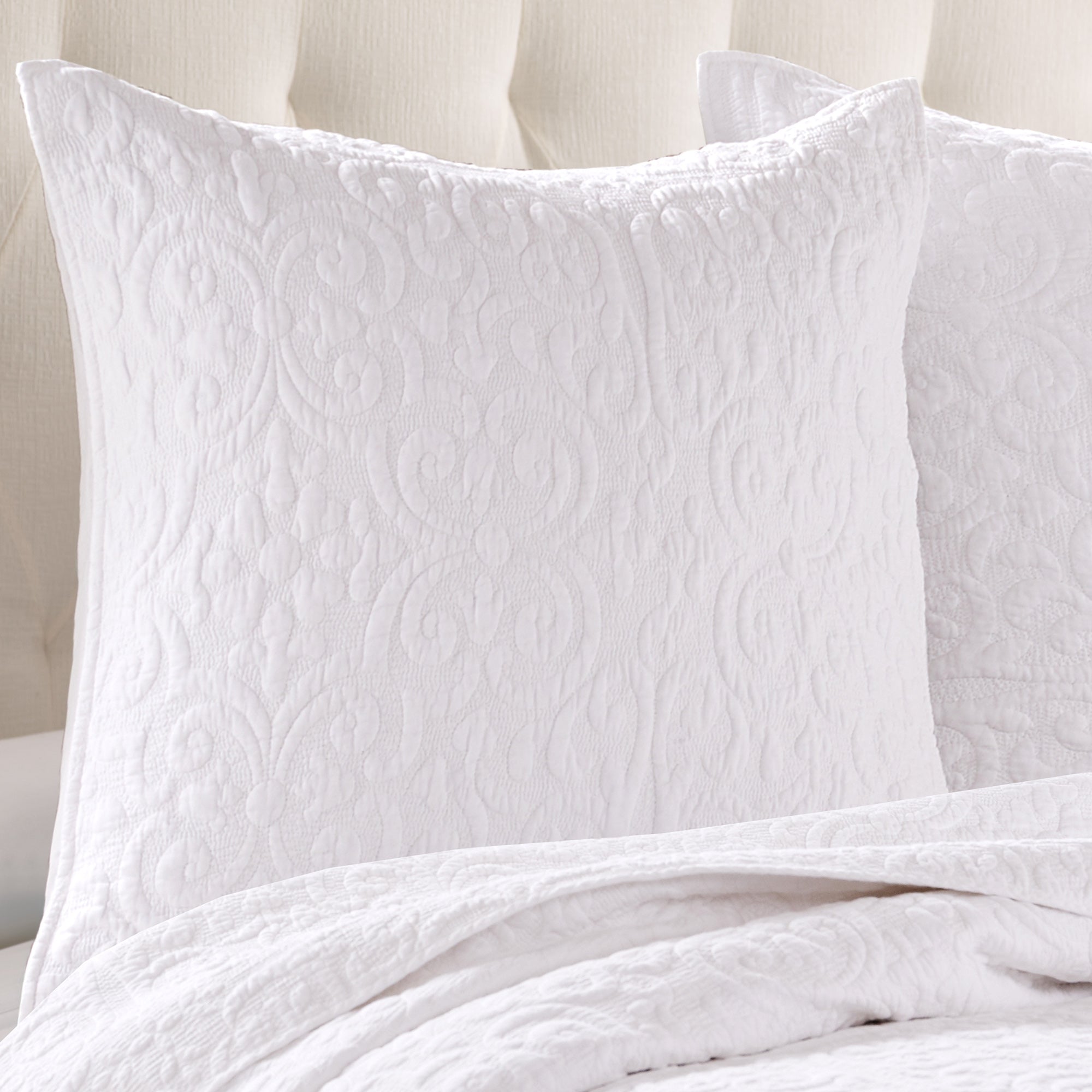 Levtex Home Sherbourne Stitch Euro Sham Set of 2 Euro Shams