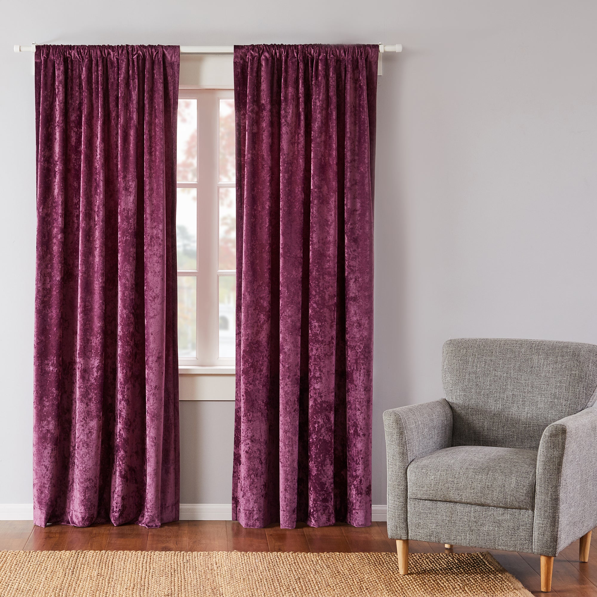 Levtex Home BH Ellora Plum Drape Panel Drapes