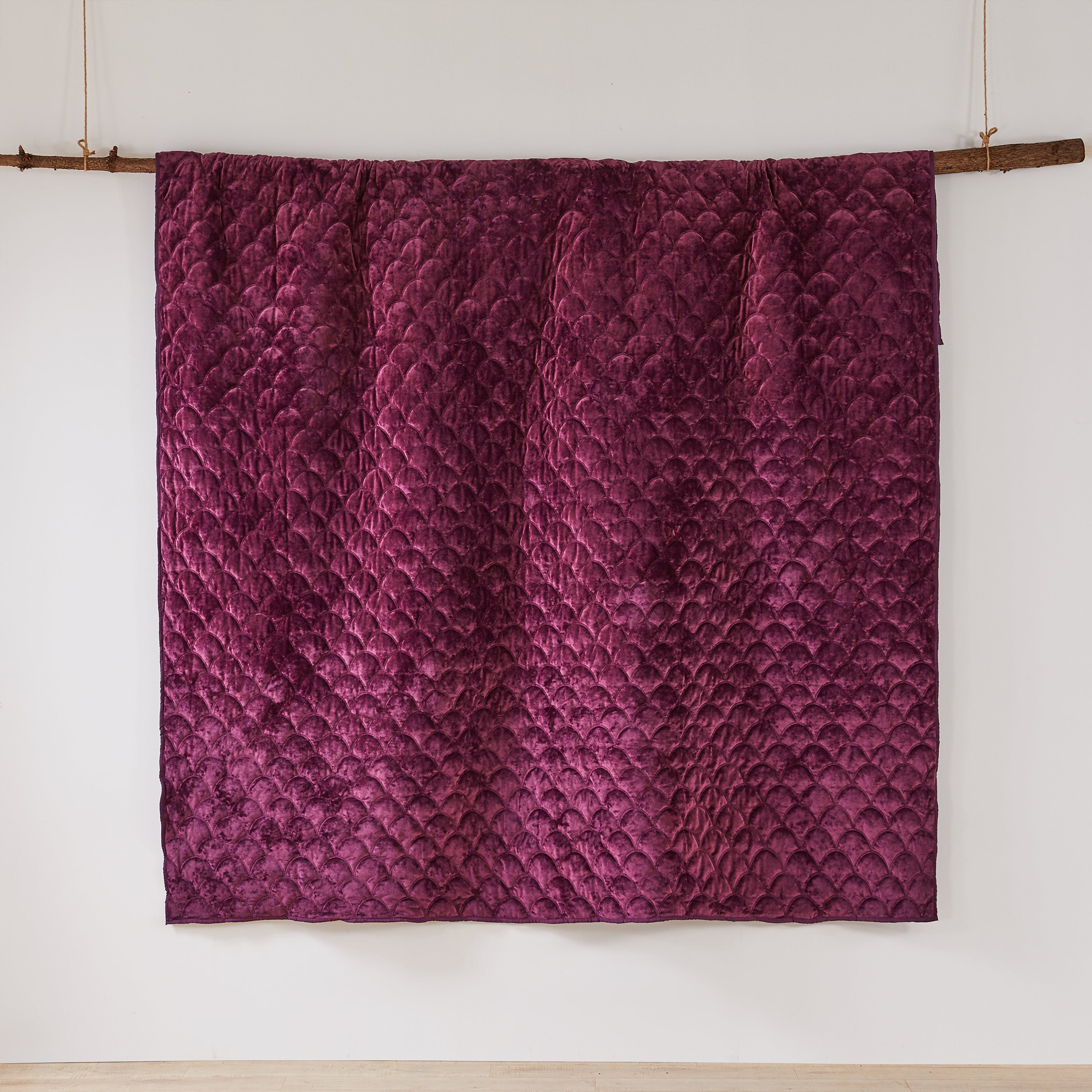 Levtex Home Ellora Plum Velvet Quilt Quilts