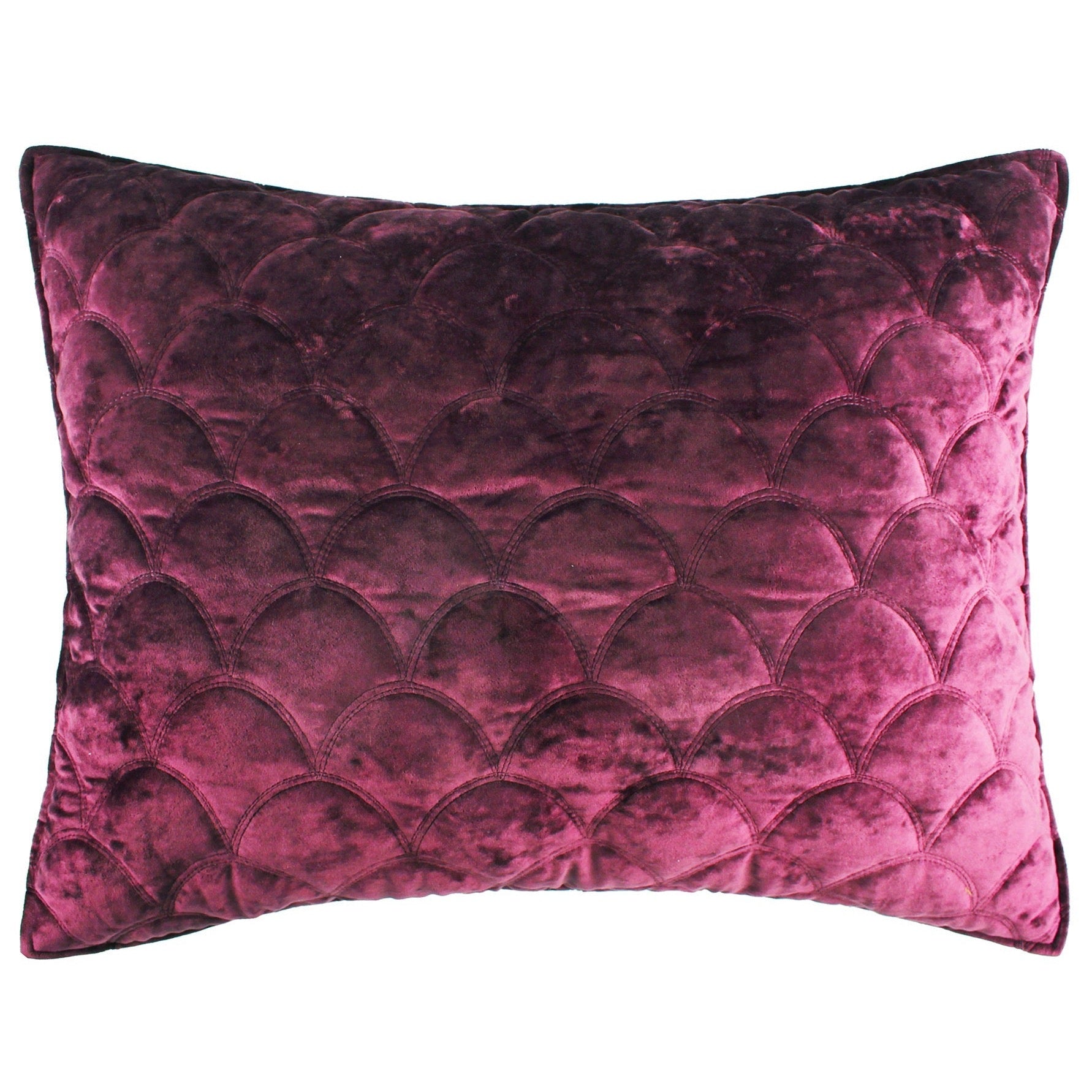 Levtex Home Ellora Plum Velvet Standard Sham Shams