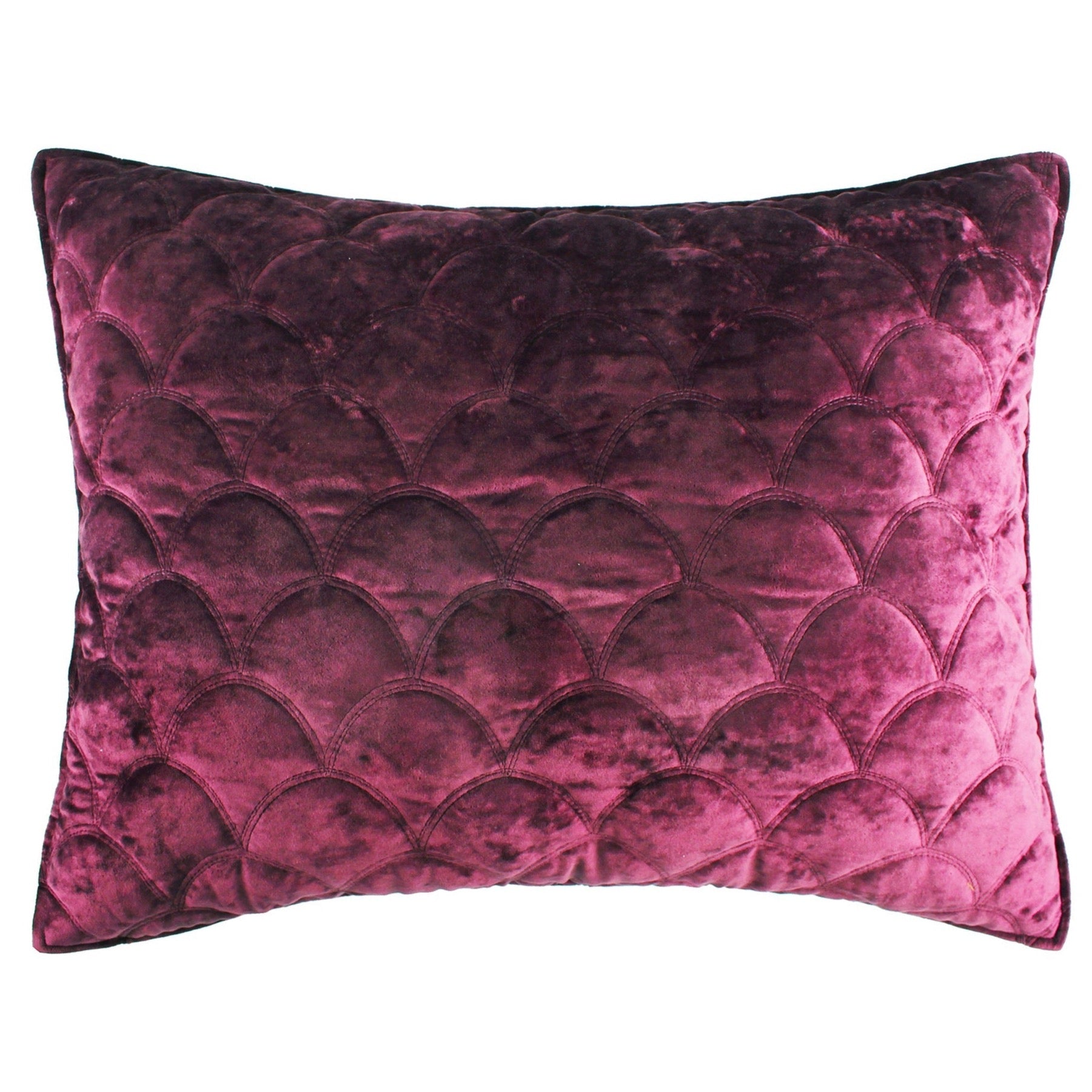 Levtex Home Ellora Plum Velvet King Sham Shams