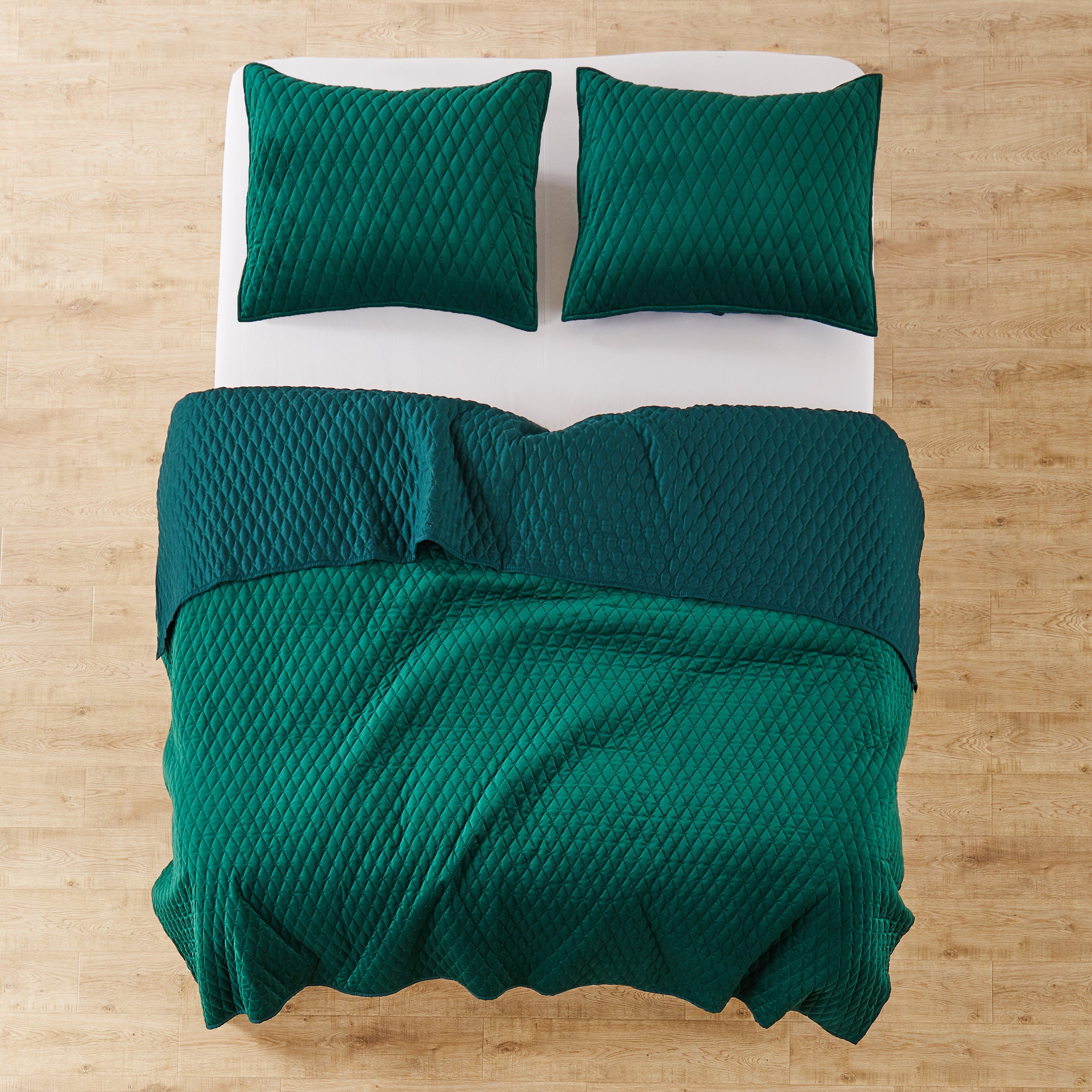 Levtex Home Empire Velvet Green Quilt Quilts