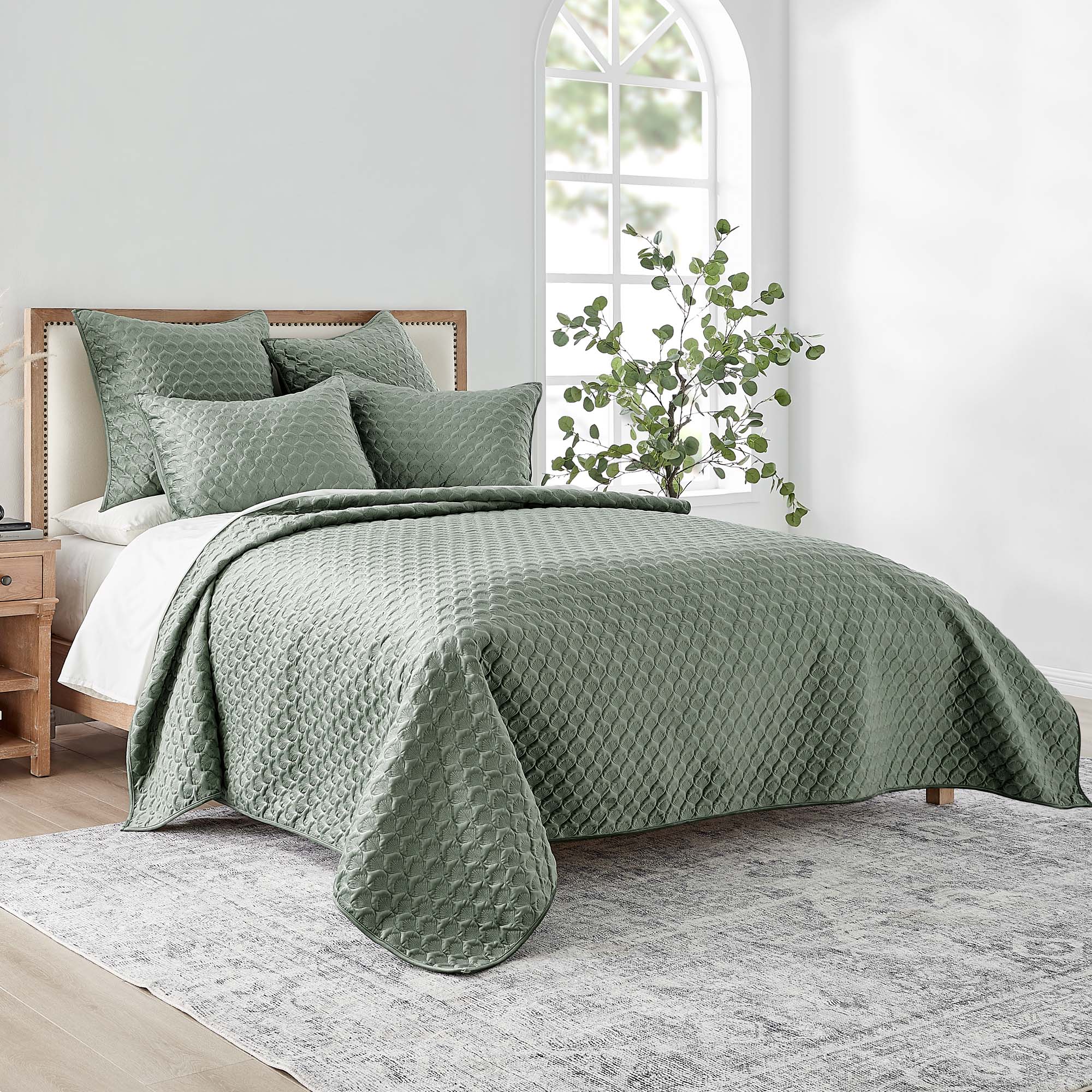 Levtex Home Merano Velvet Sea Spray Quilt Quilts