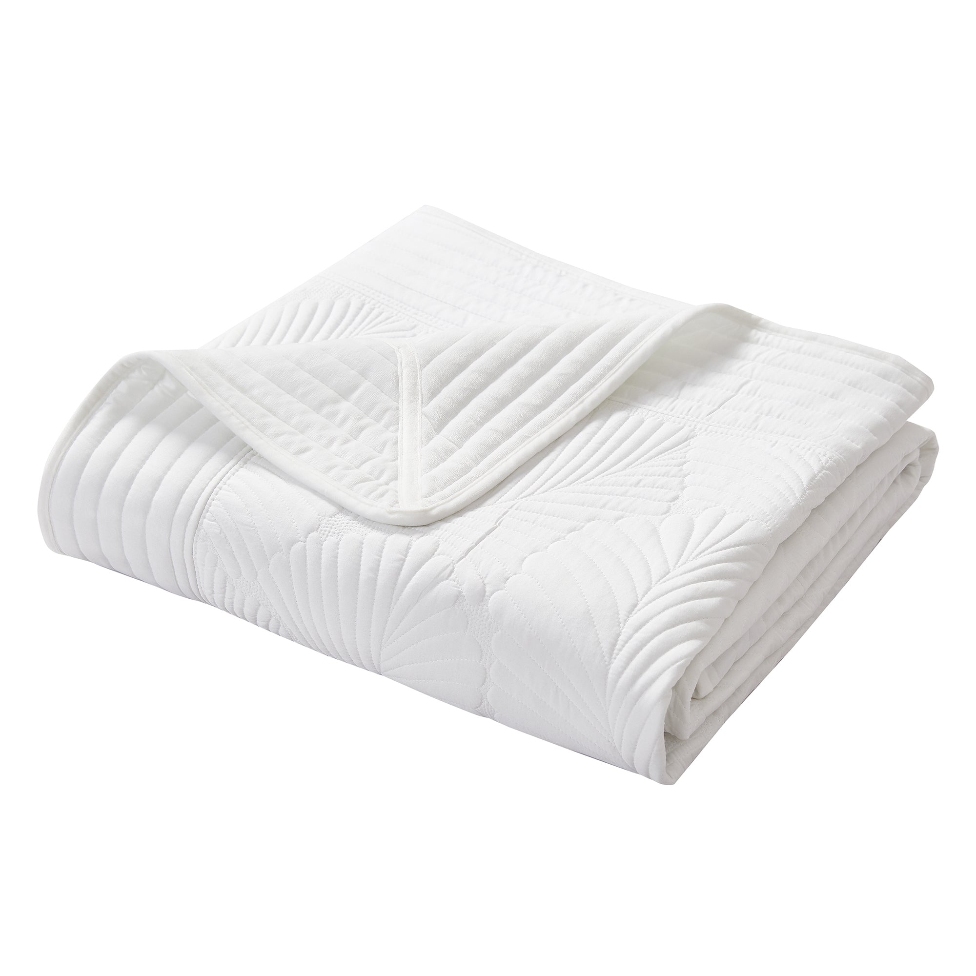 Levtex Home BH Belgrade Velvet White Quilt Set Quilts