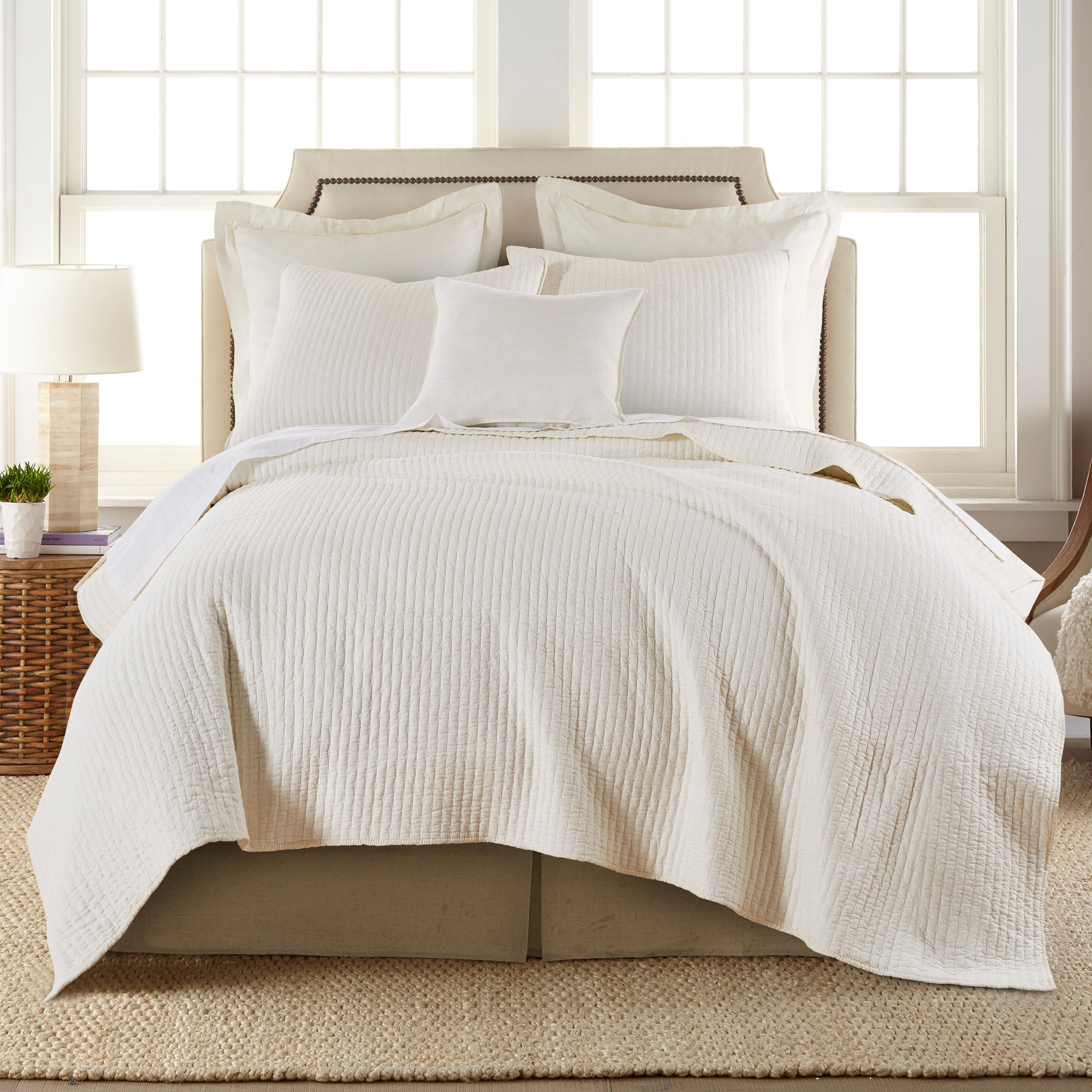 Levtex Home Faux Linen Dust Ruffle Dust Ruffles