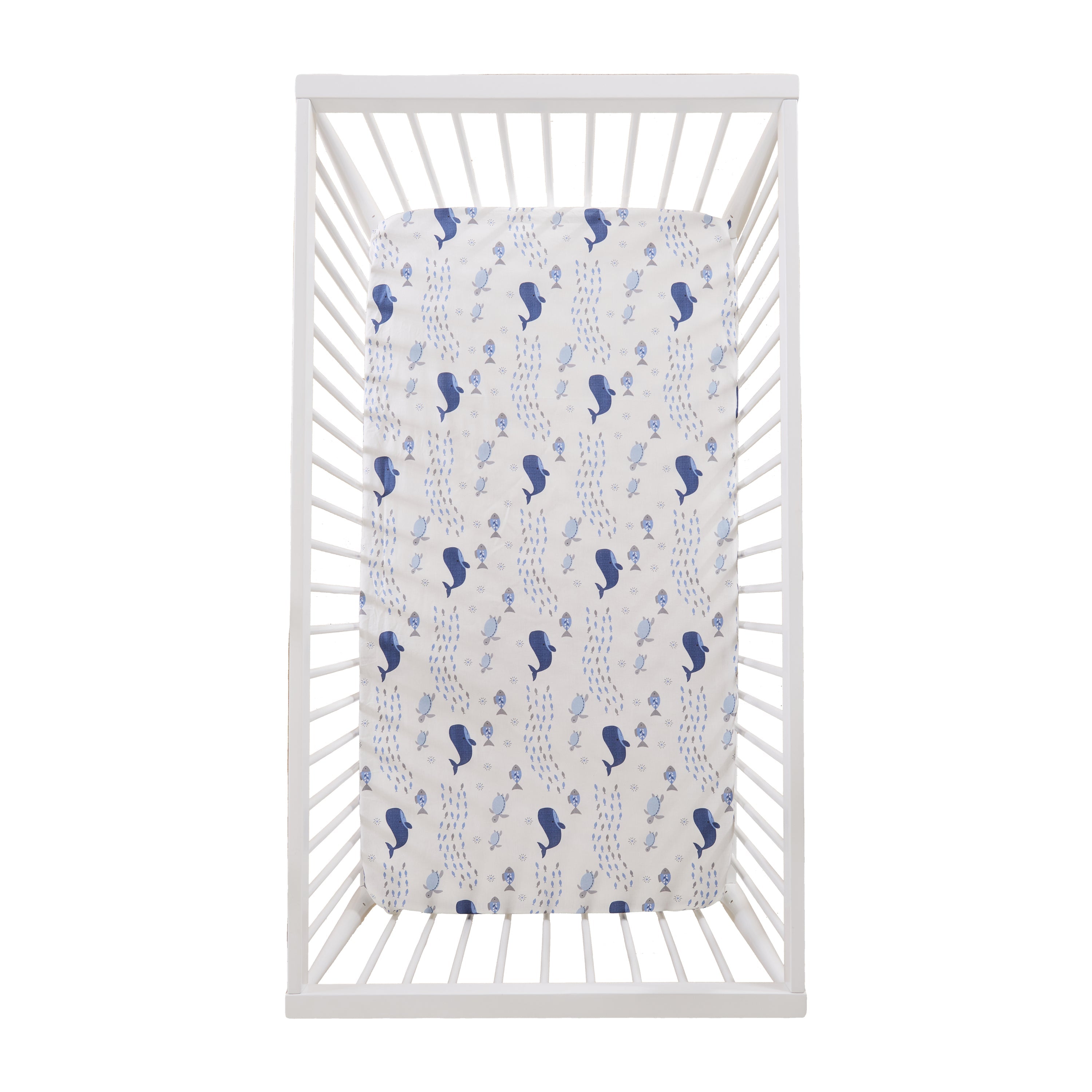 Levtex Home Boho Bay Underwater Cotton Crib Fitted Sheet Crib Fitted Sheets